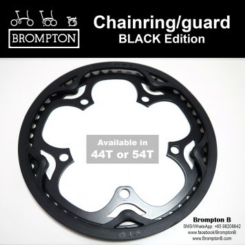 BROMPTON 44T/50T/54T Chainring (Black/Silver)