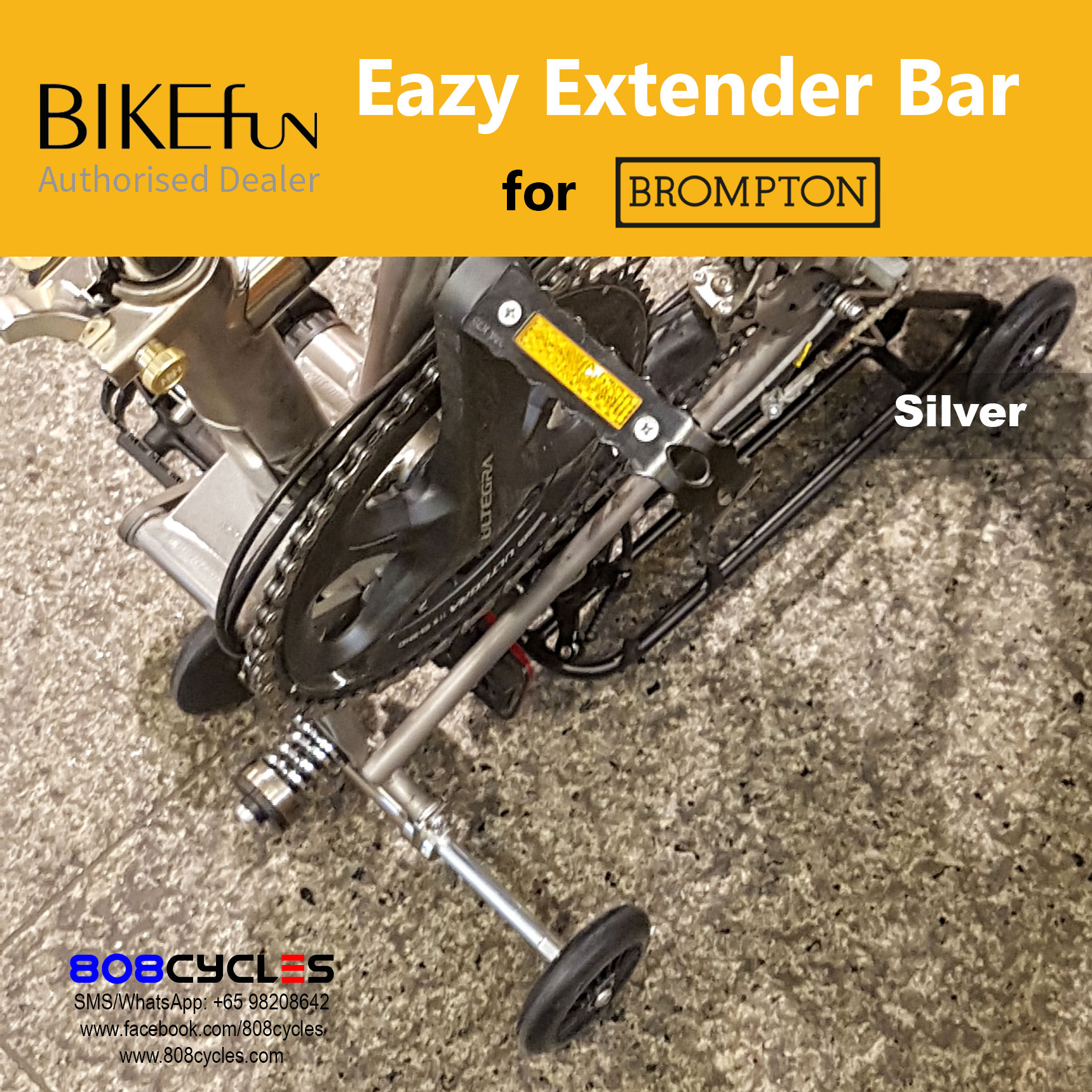 BIKEfun Extender Bar (for Brompton A/C Line) - Image 4