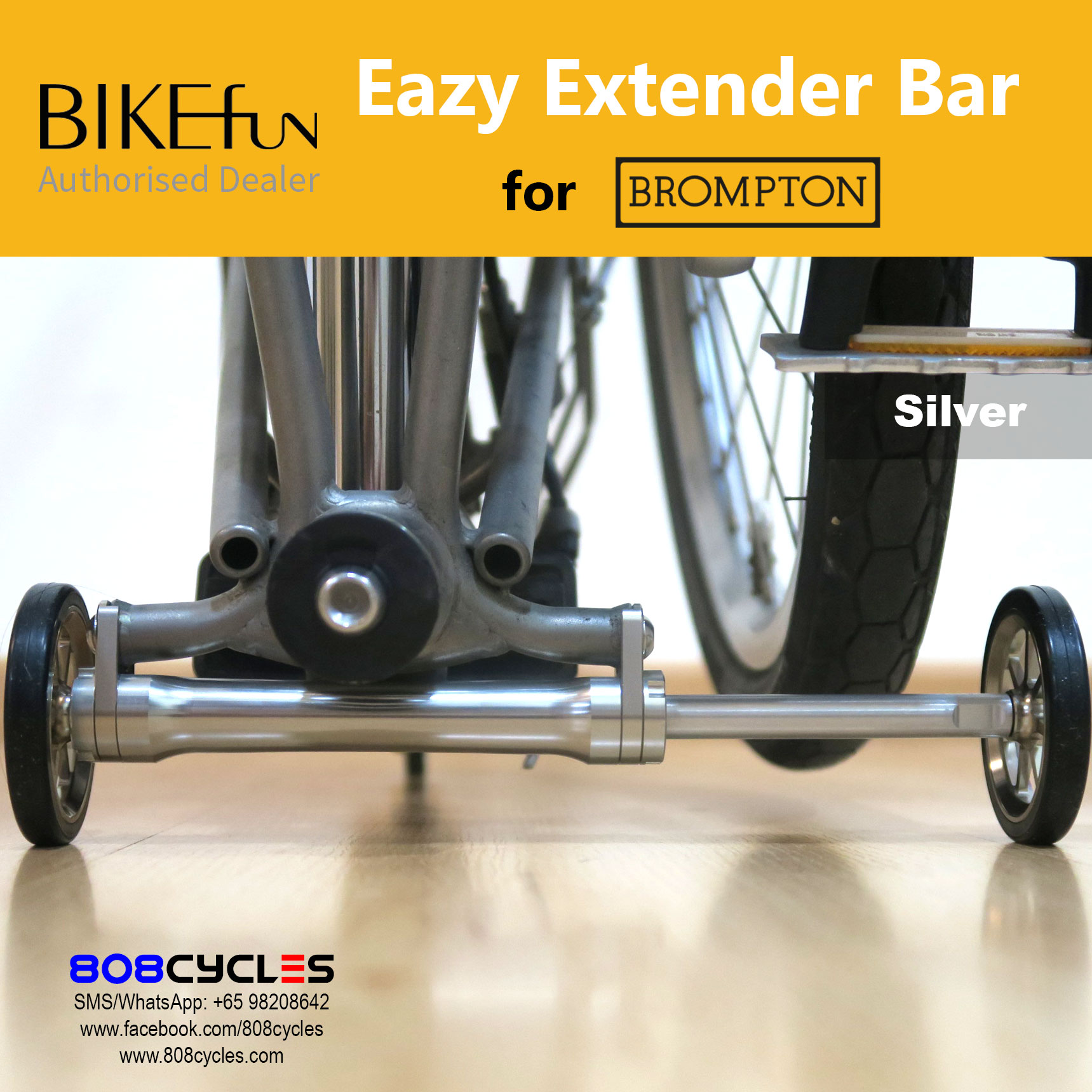 BIKEfun Extender Bar (for Brompton A/C Line) - Image 5