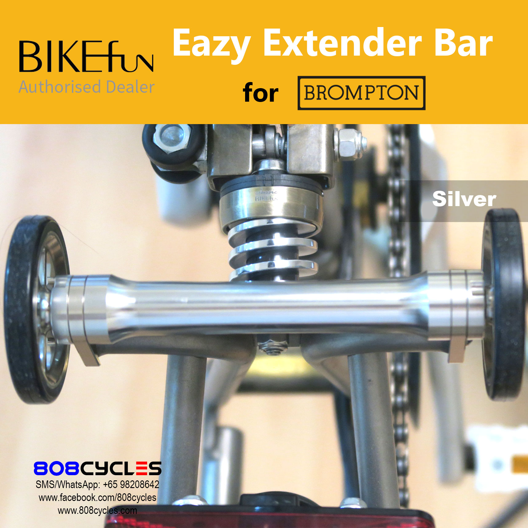 BIKEfun Extender Bar (for Brompton A/C Line) - Image 6