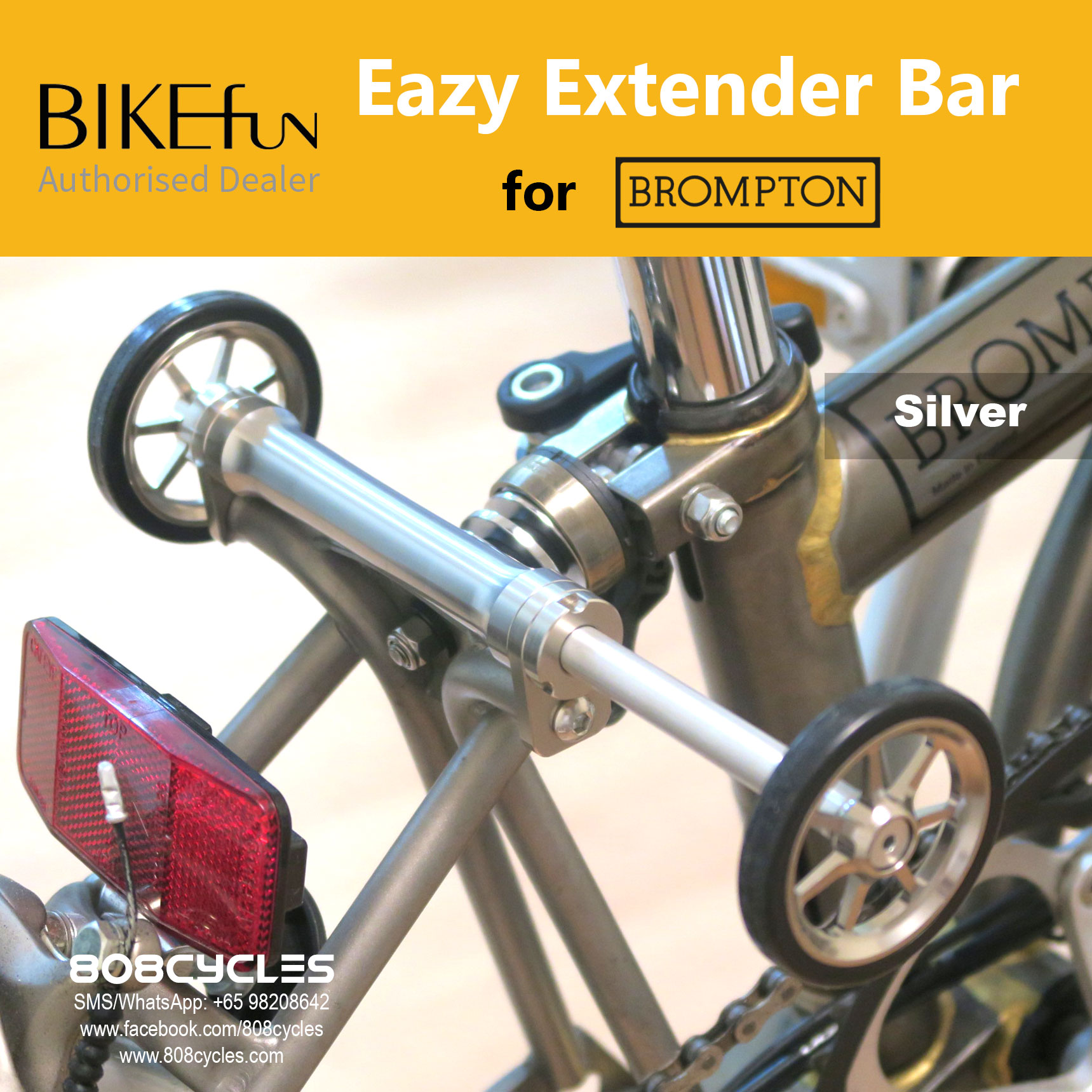 BIKEfun Extender Bar (for Brompton A/C Line) - Image 7