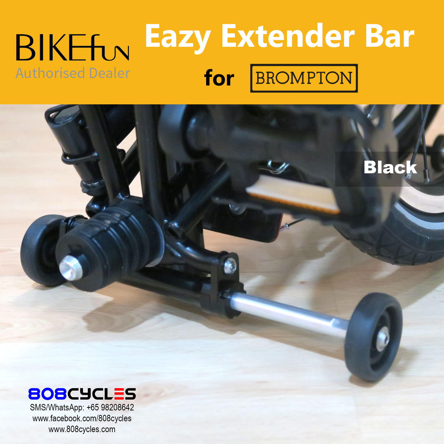 BIKEfun Extender Bar (for Brompton A/C Line)