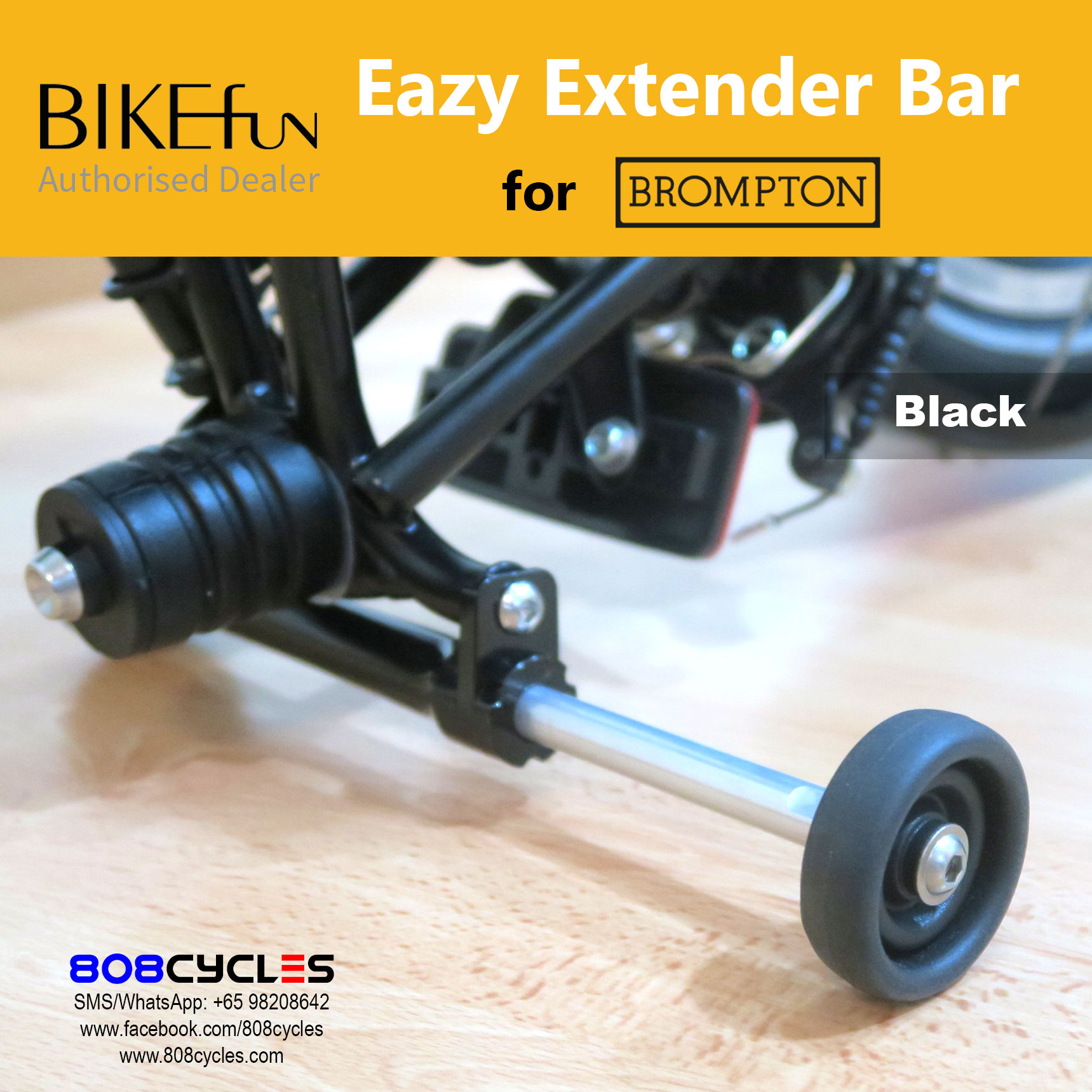 BIKEfun Extender Bar (for Brompton A/C Line) - Image 9