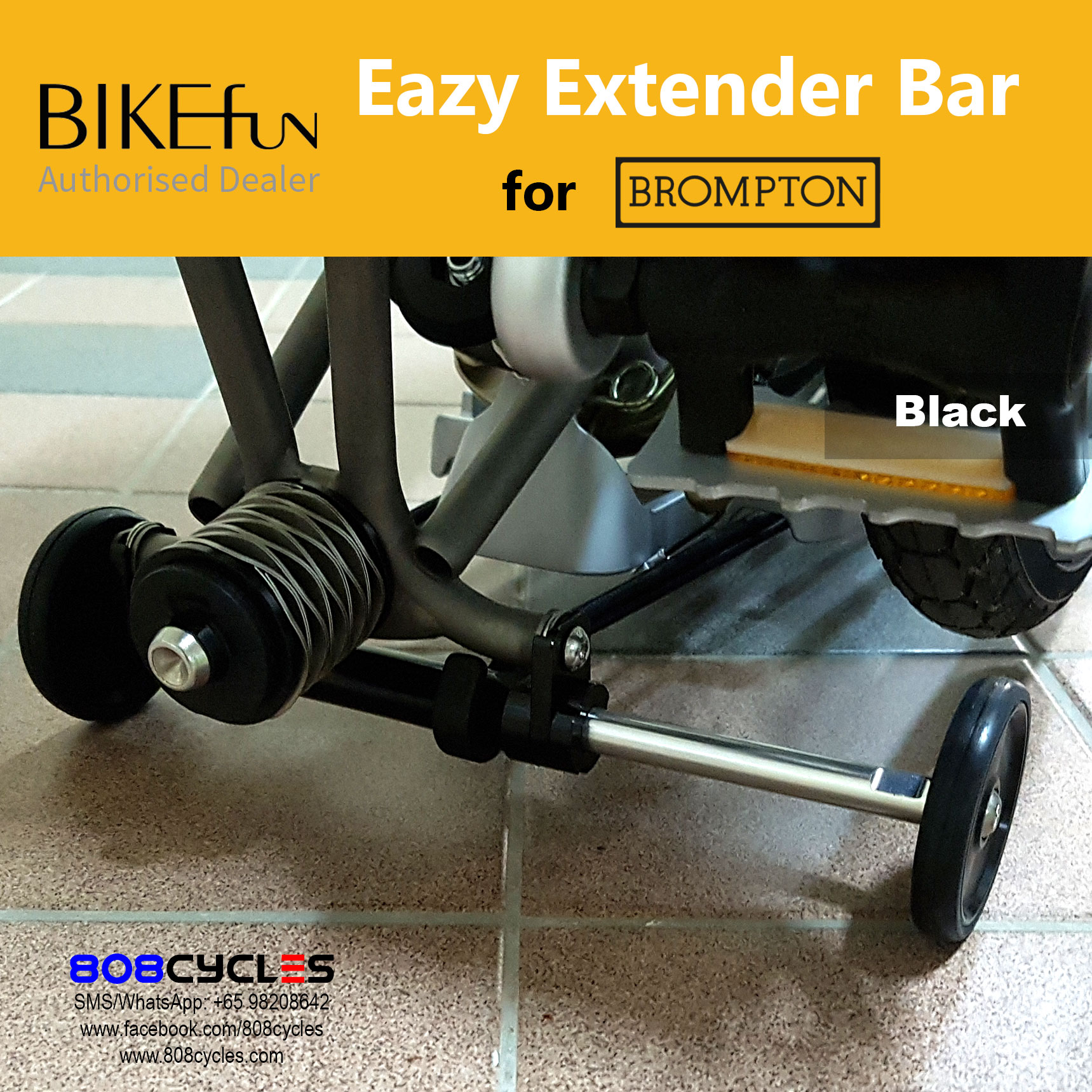 BIKEfun Extender Bar (for Brompton A/C Line) - Image 10