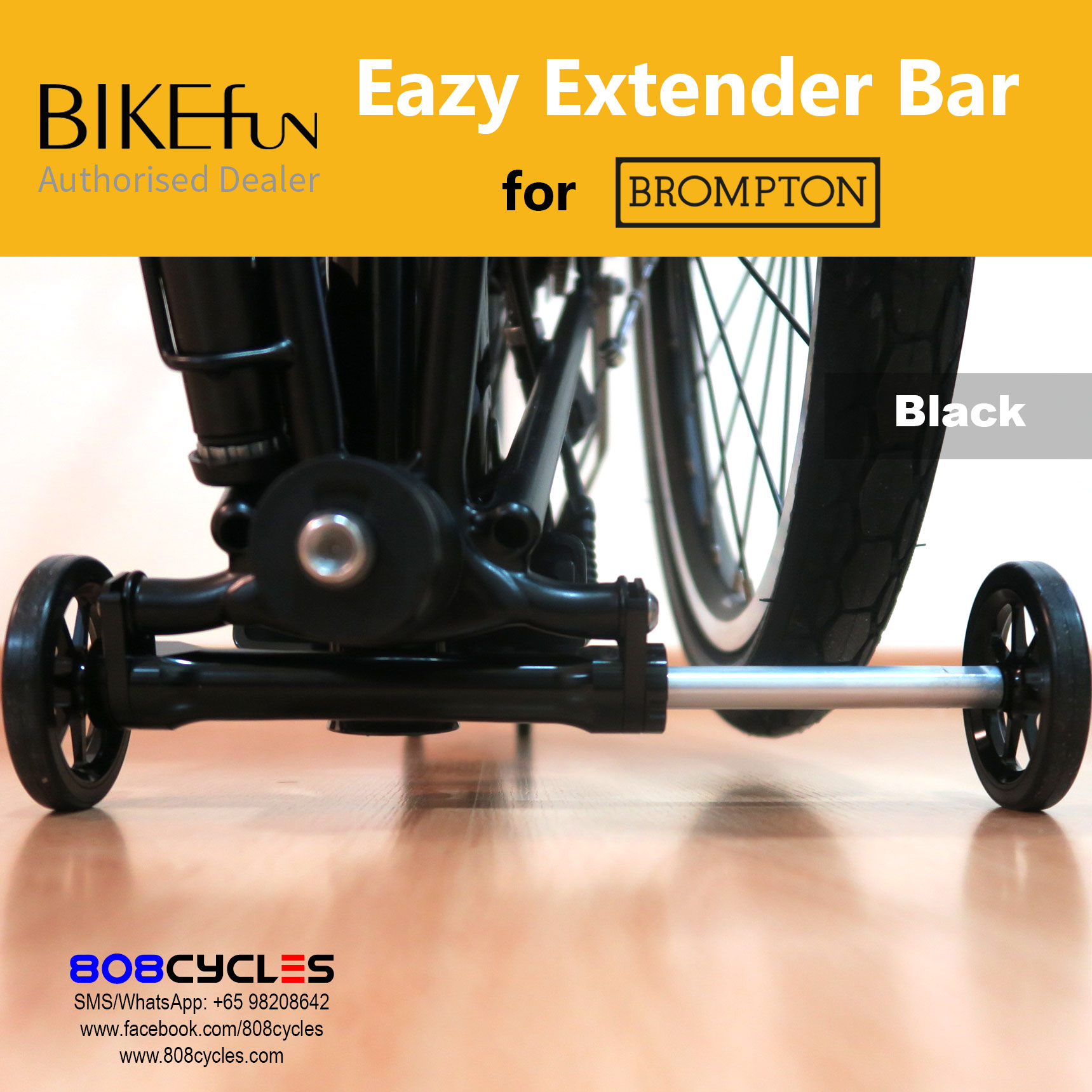 BIKEfun Extender Bar (for Brompton A/C Line) - Image 11