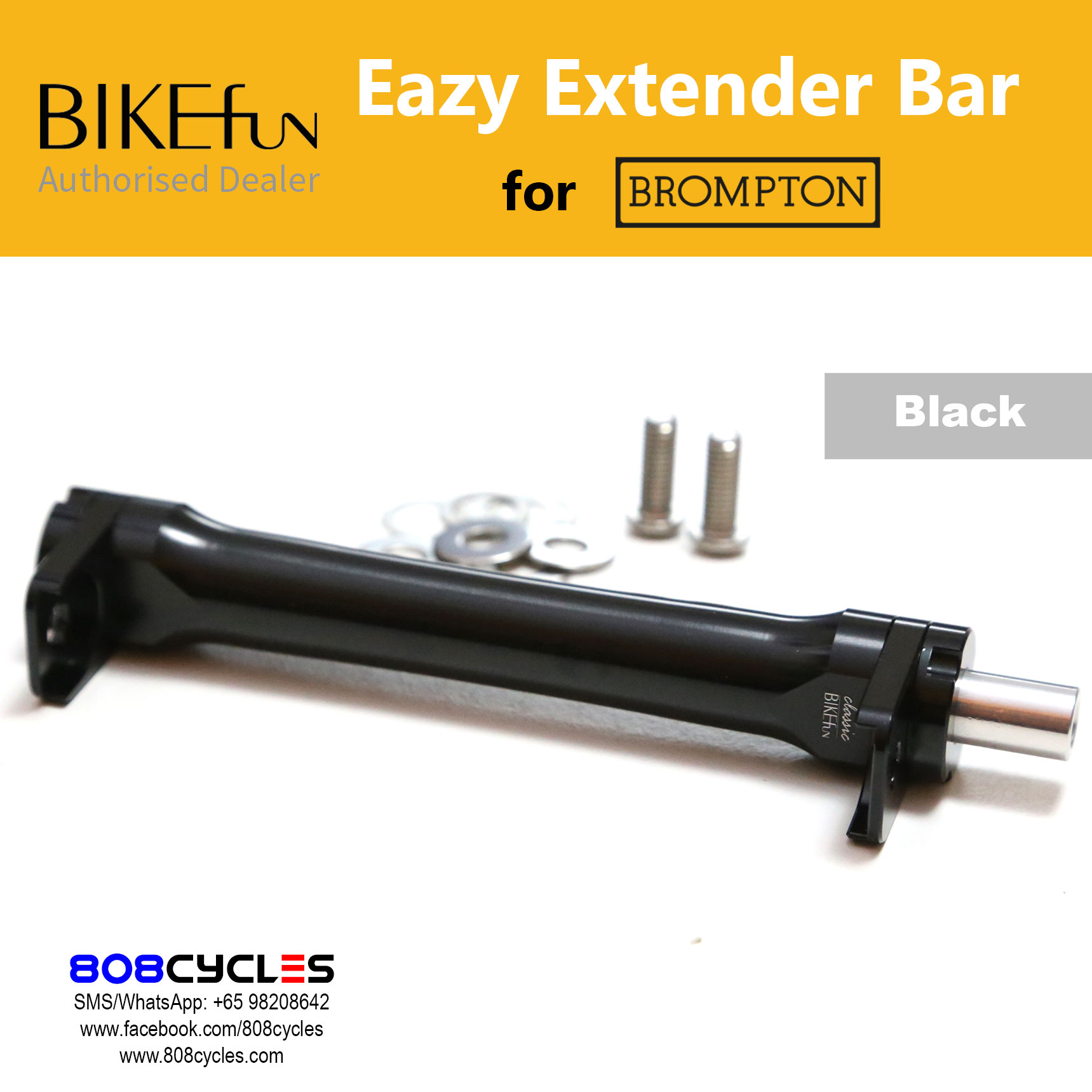 BIKEfun Extender Bar (for Brompton A/C Line) - Image 14