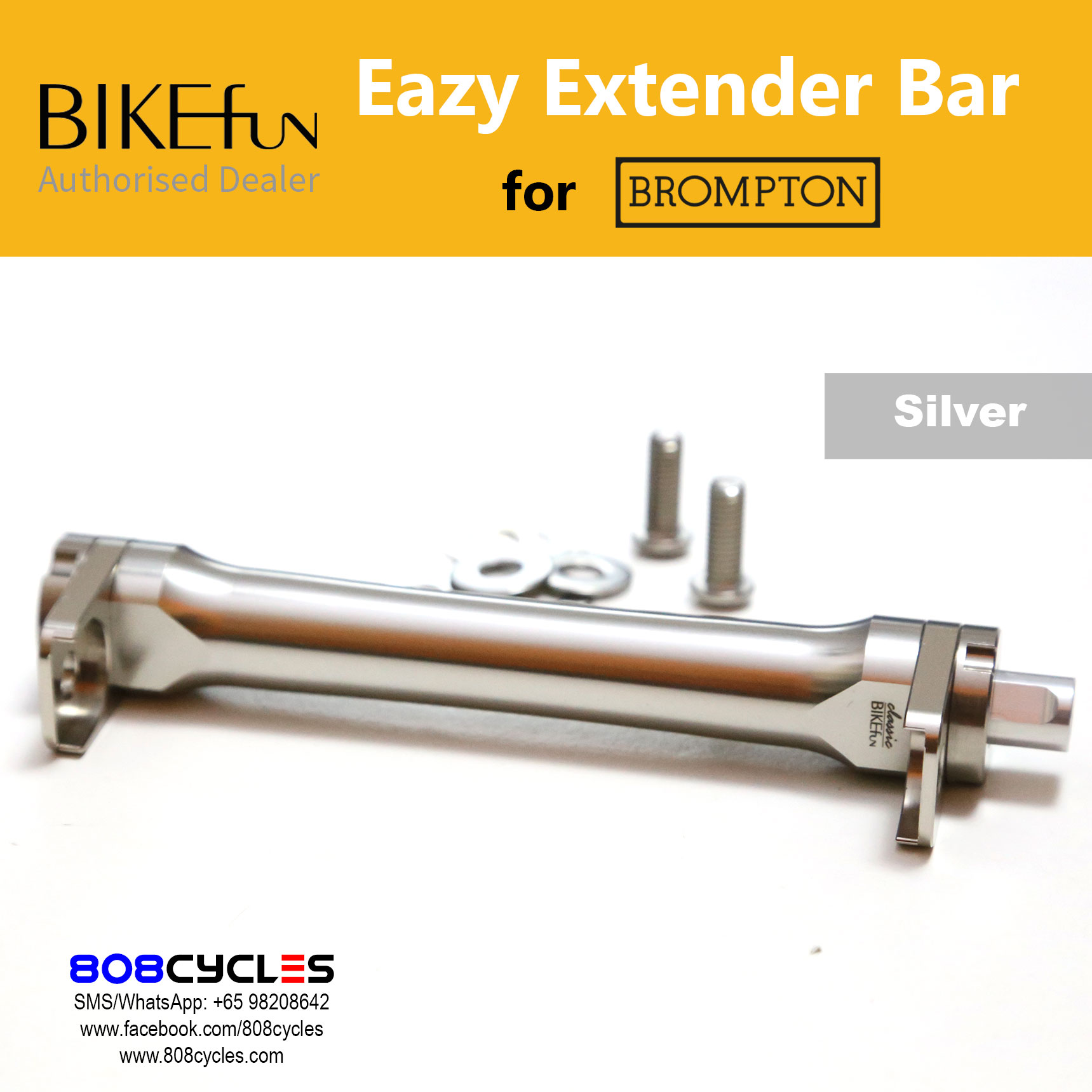 BIKEfun Extender Bar (for Brompton A/C Line) - Image 15