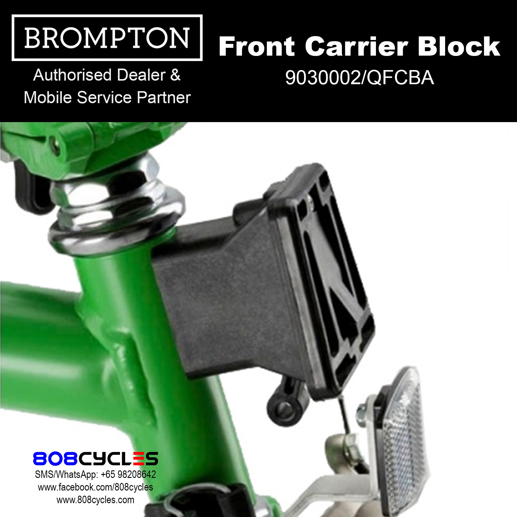 Brompton Front Carrier Block – Standard Luggage Mount - Image 4