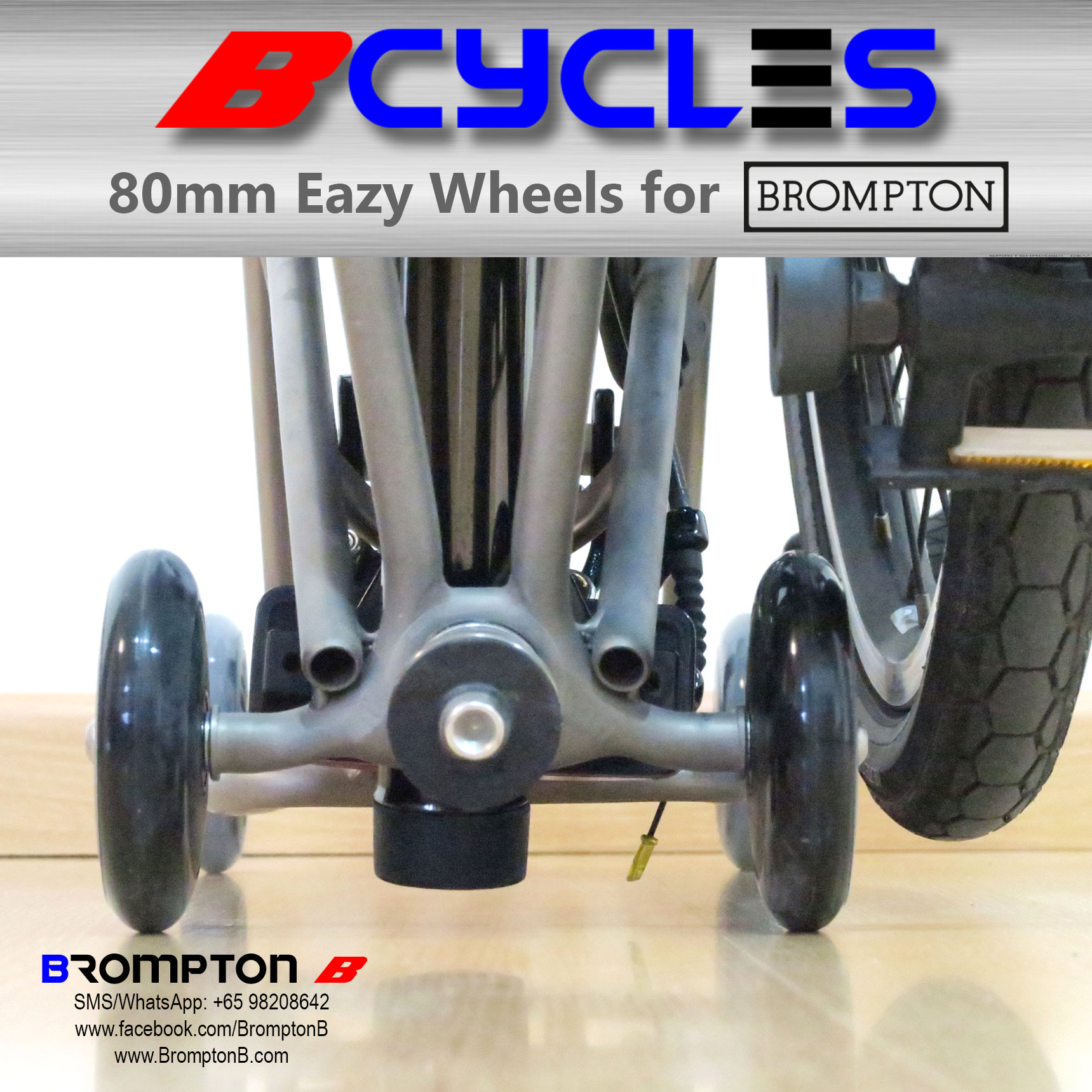 B-Cycles 80mm Eazy Wheels (for Bromptons) - Image 26