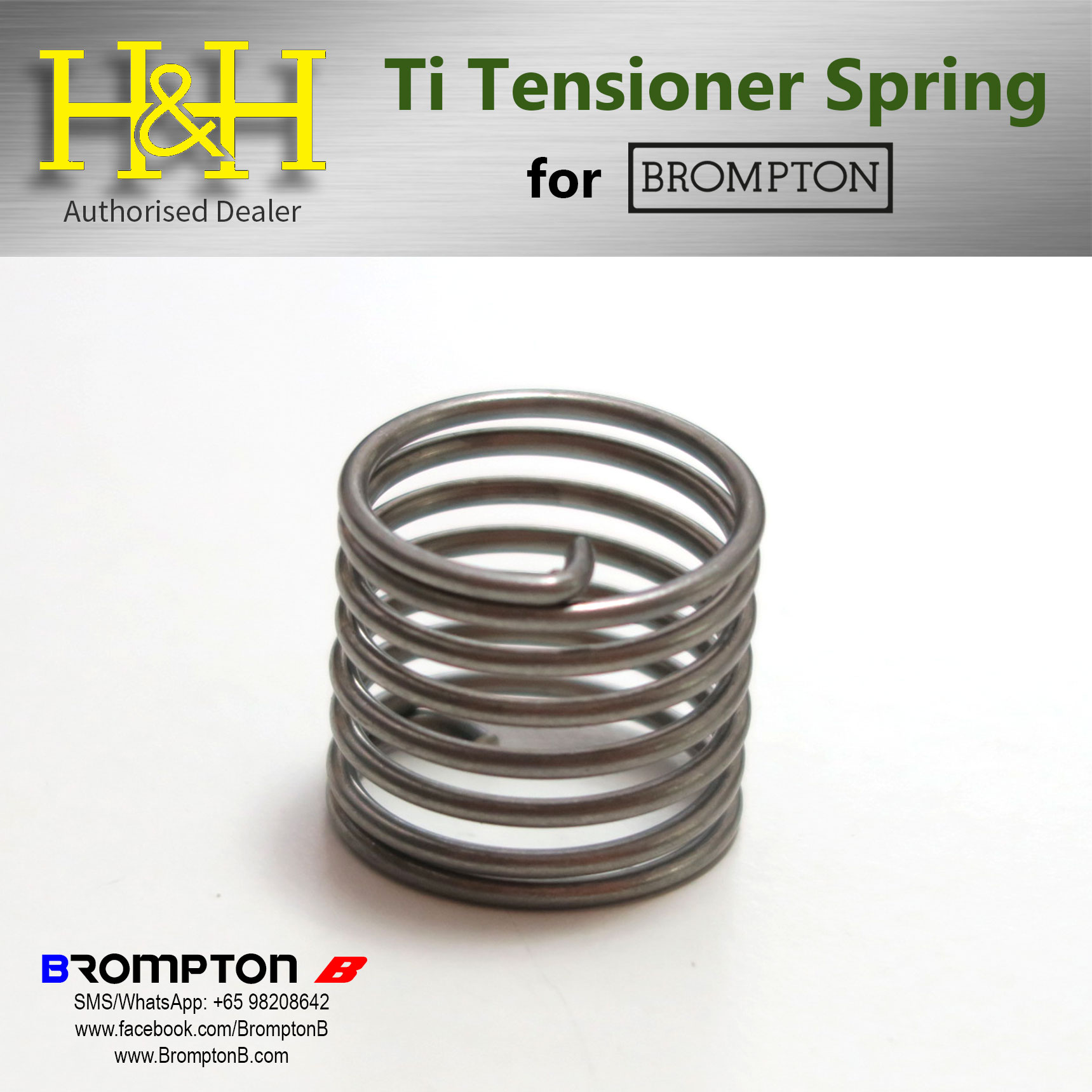 H&H Titanium Spring for Brompton Tensioners