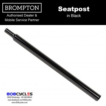 BROMPTON Seatpost (Black or Silver, 520mm or 600mm)