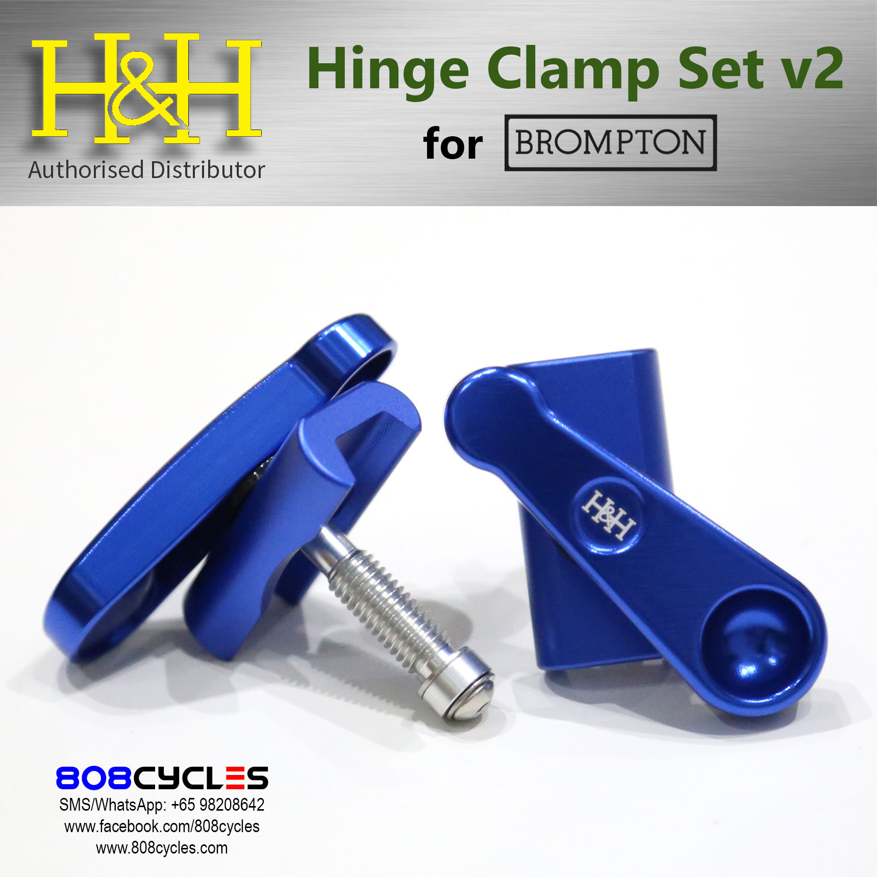 H&H Hinge Clamp Set (v2) for Bromptons - Image 7