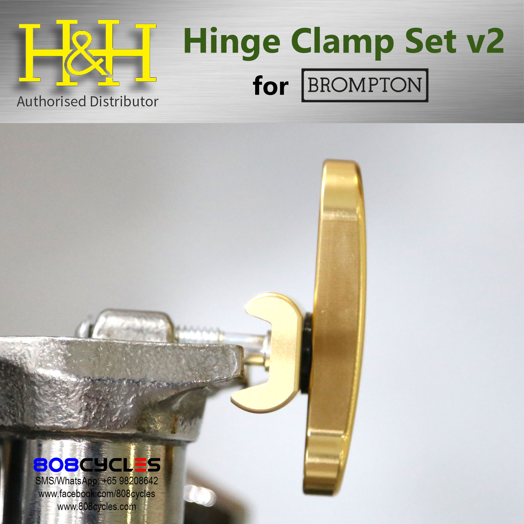 H&H Hinge Clamp Set (v2) for Bromptons - Image 13