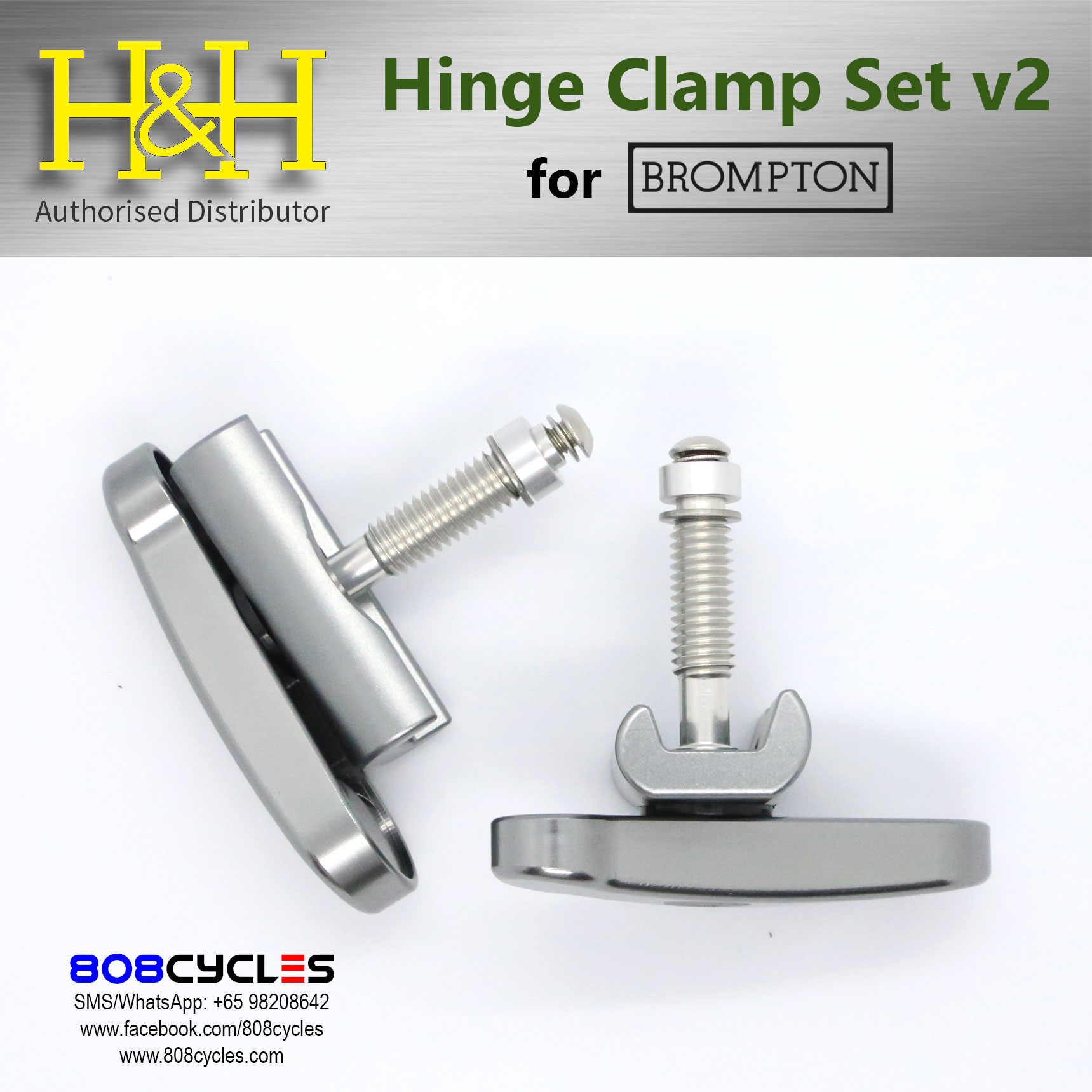 H&H Hinge Clamp Set (v2) for Bromptons - Image 21