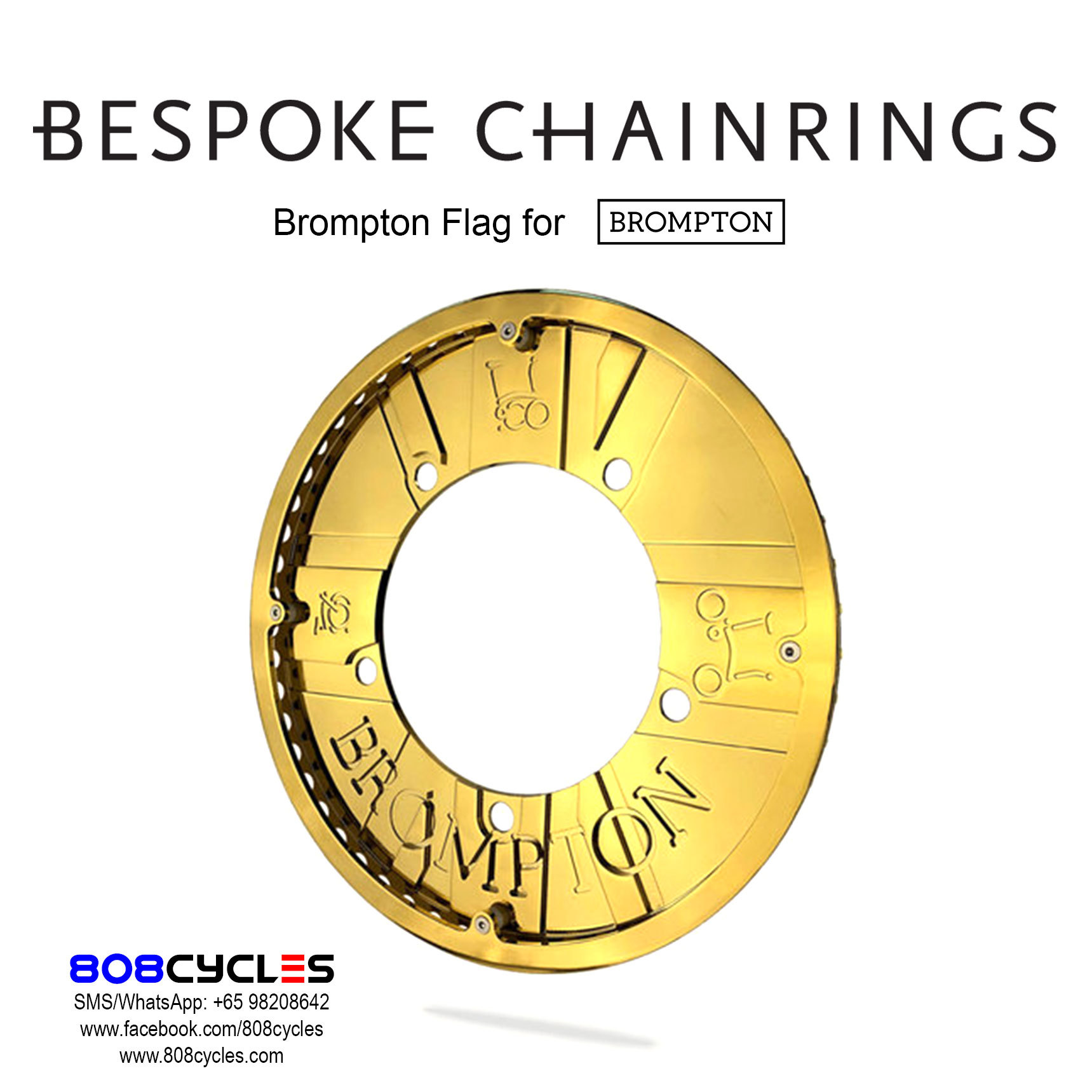 Bespoke Chainrings - Brompton Flag - Image 2