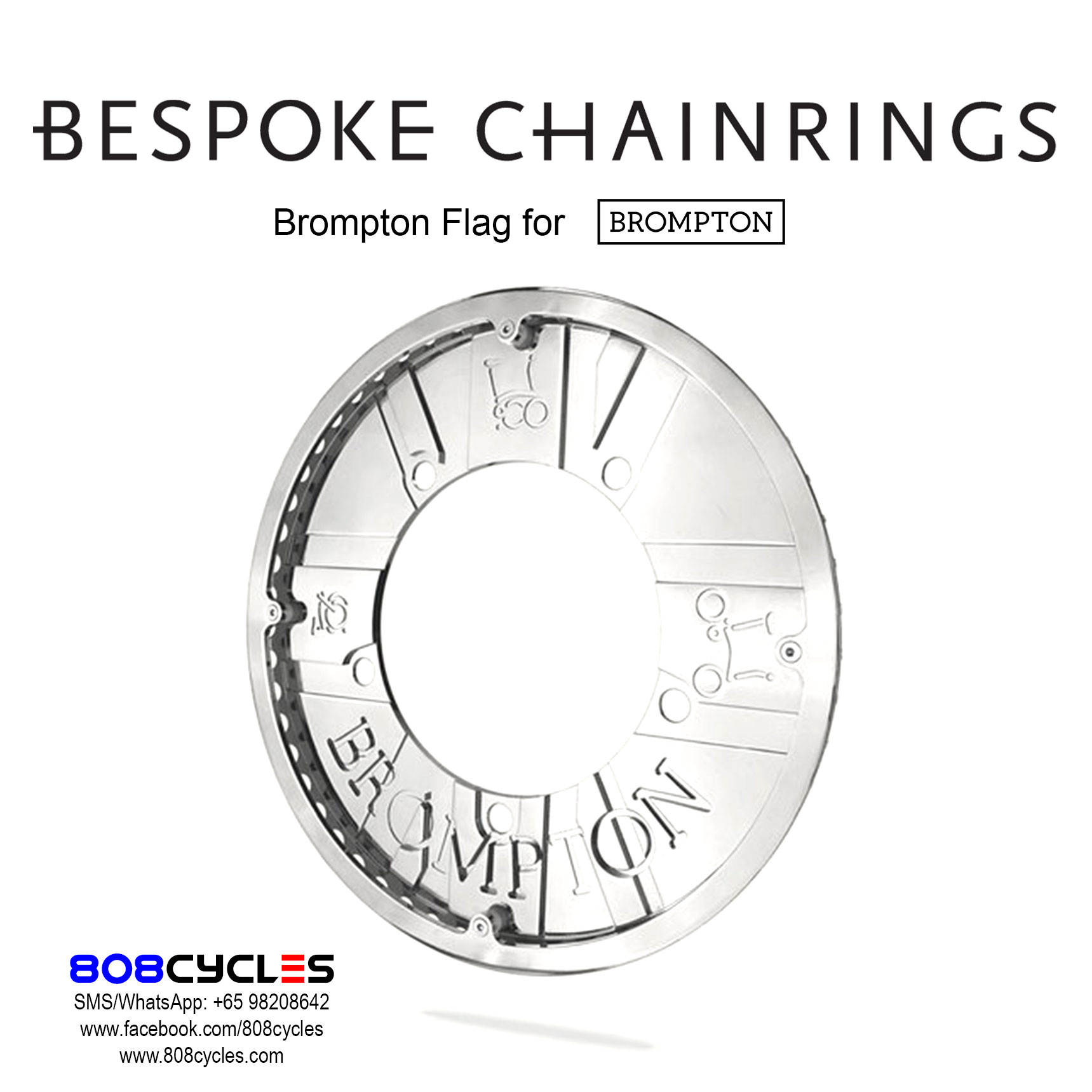 Bespoke Chainrings - Brompton Flag - Image 6