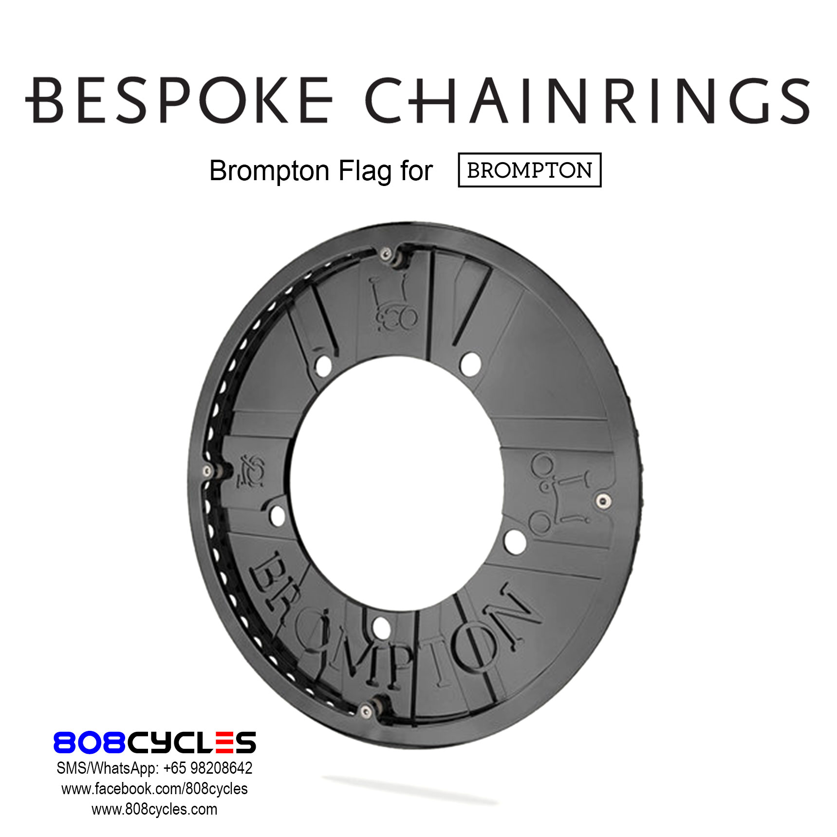 Bespoke Chainrings - Brompton Flag - Image 4