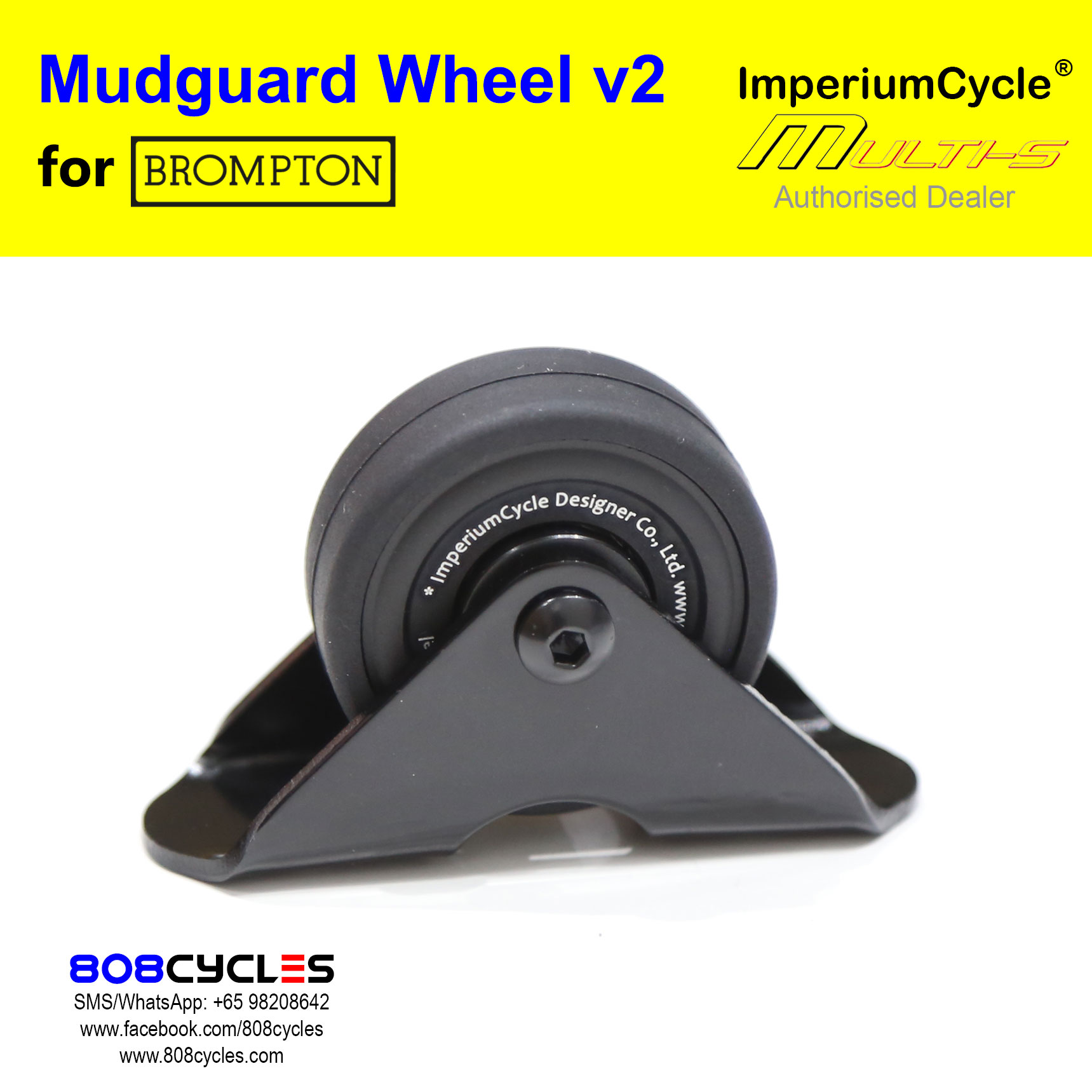 ImperiumCycle Mudguard Wheel v2 (for old-gen Brompton L-types) - Image 2