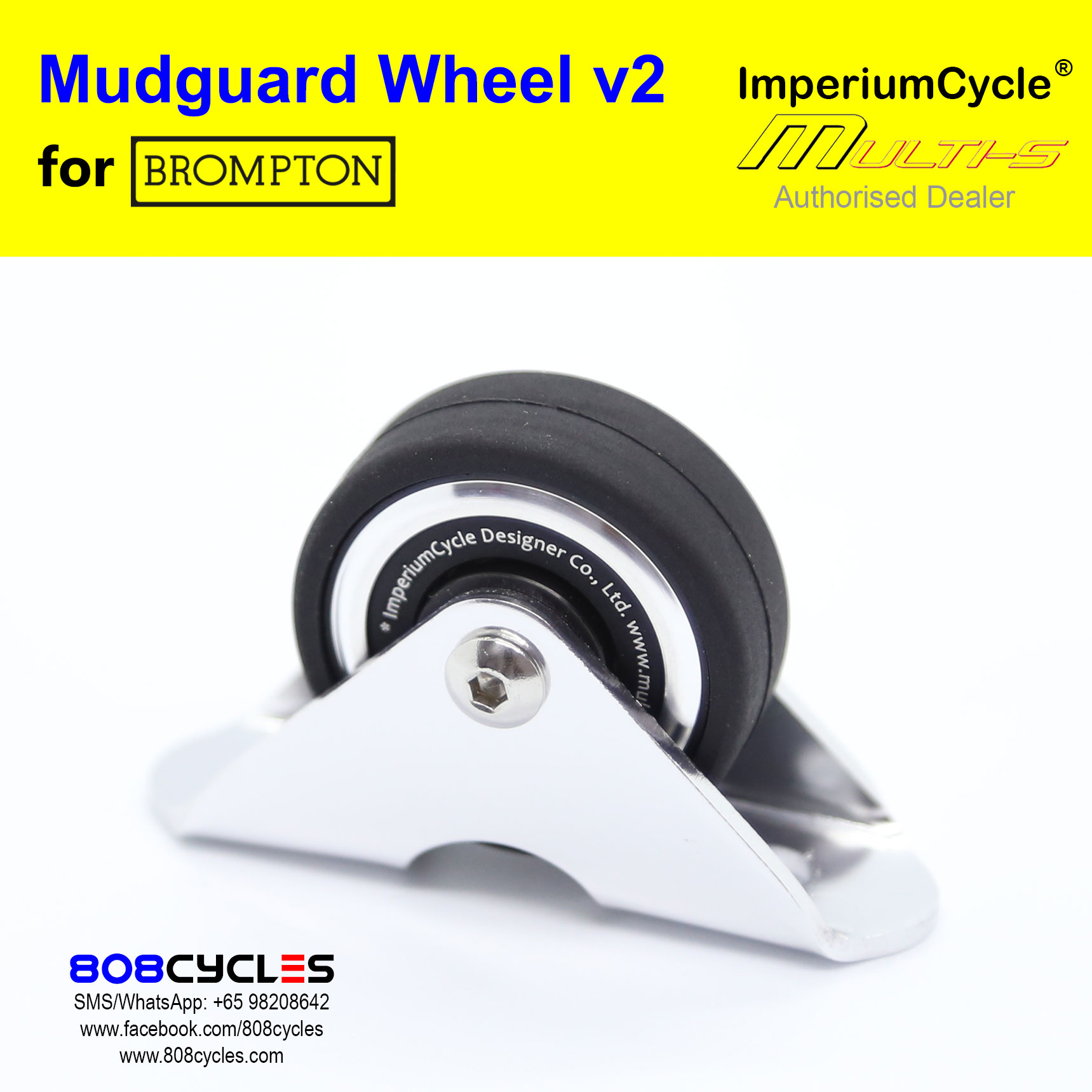 ImperiumCycle Mudguard Wheel v2 (for old-gen Brompton L-types) - Image 3