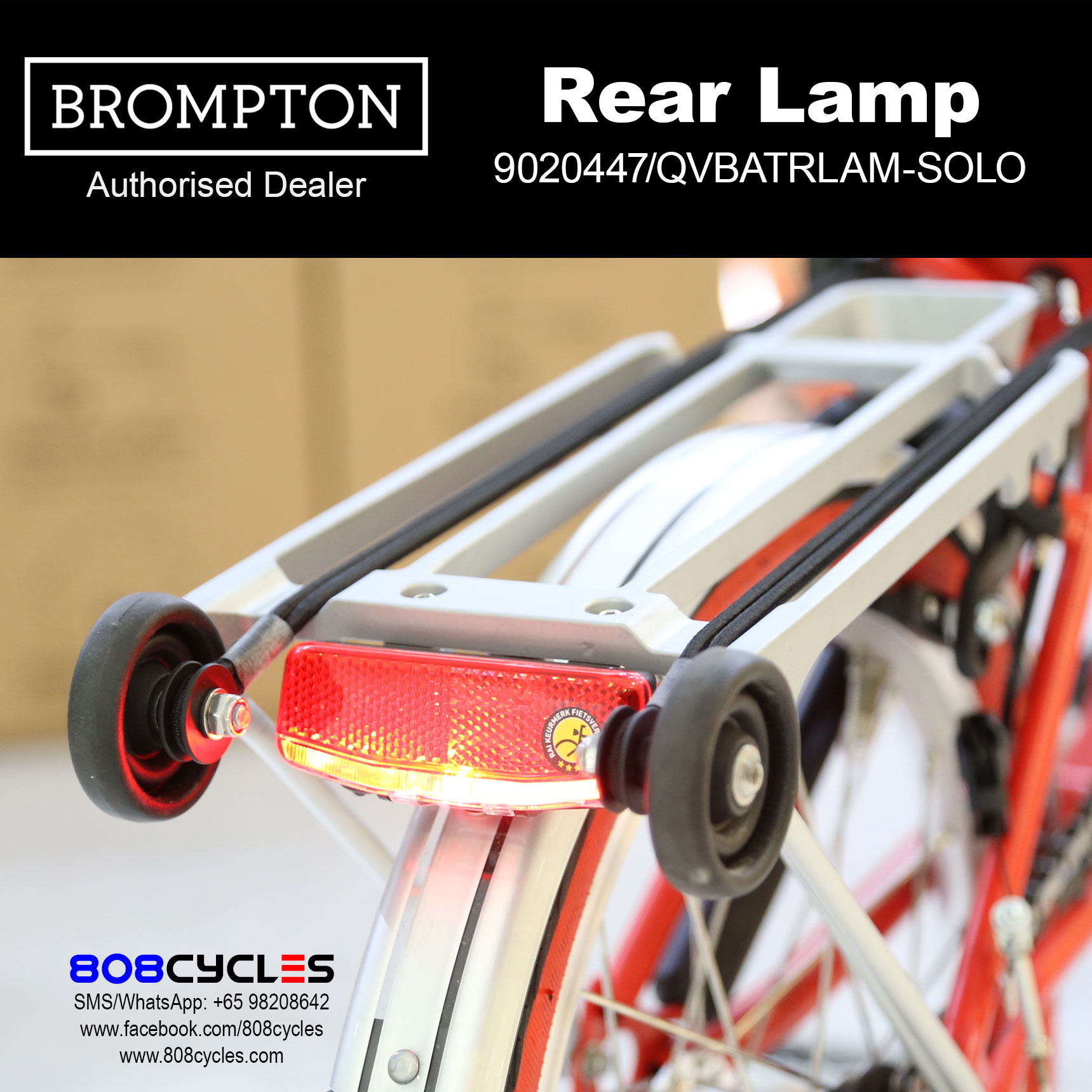 BROMPTON Rear Battery Lamp (without mounting brackets) - Image 10