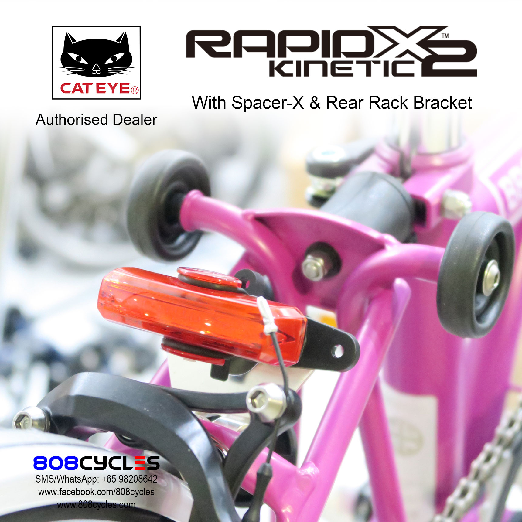 Cateye RapidX2 Kinetic Rear Light - Image 4