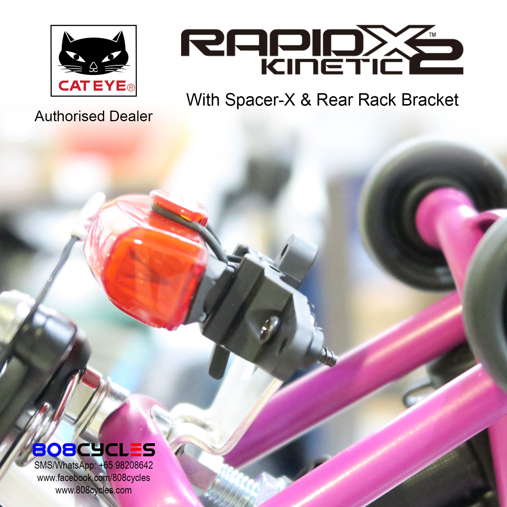 Cateye RapidX2 Kinetic Rear Light - Image 5