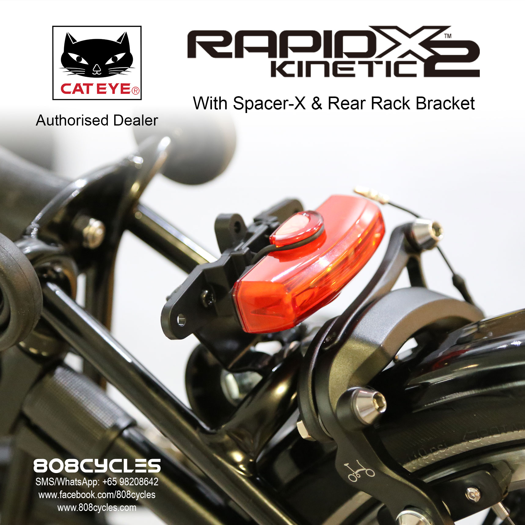 Cateye RapidX2 Kinetic Rear Light - Image 6