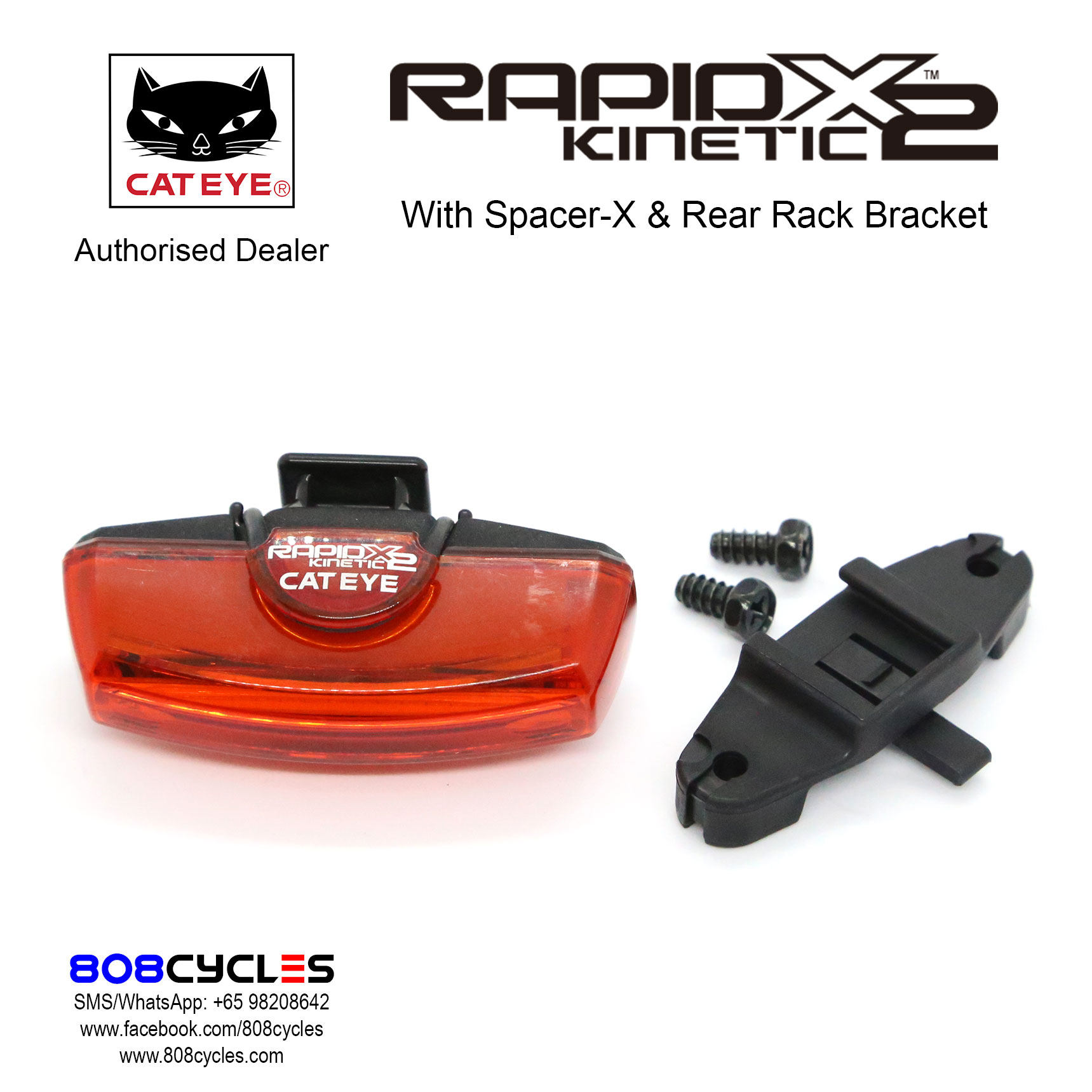 Cateye RapidX2 Kinetic Rear Light - Image 11