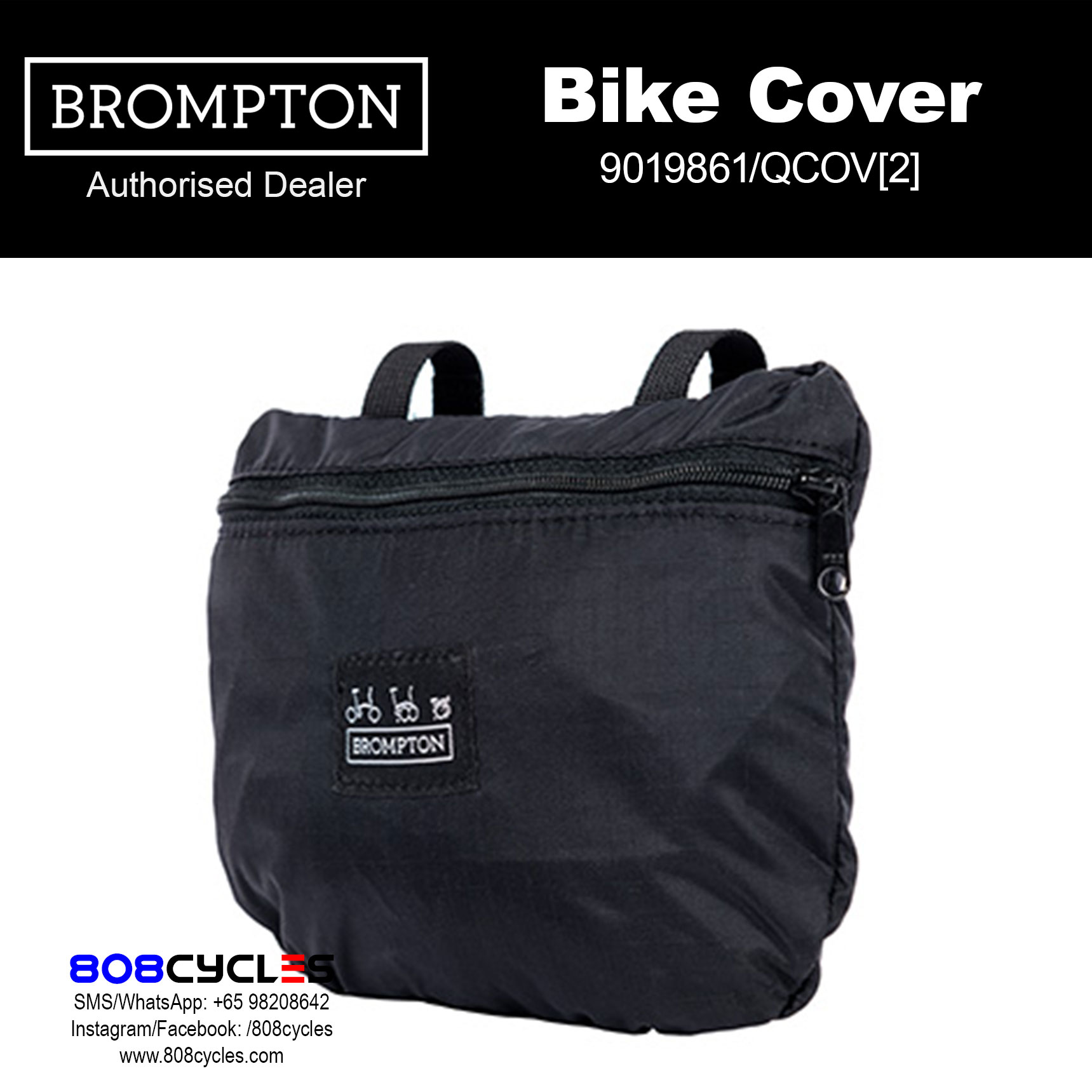Brompton Bike Cover with Integrated Pouch - Image 5