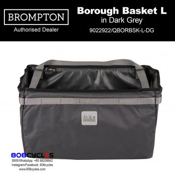 Brompton Borough Basket Bag Large 23L – Dark Grey