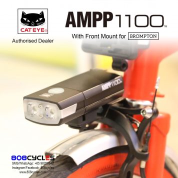 Cateye AMPP1100 with Front Mount for Bromptons