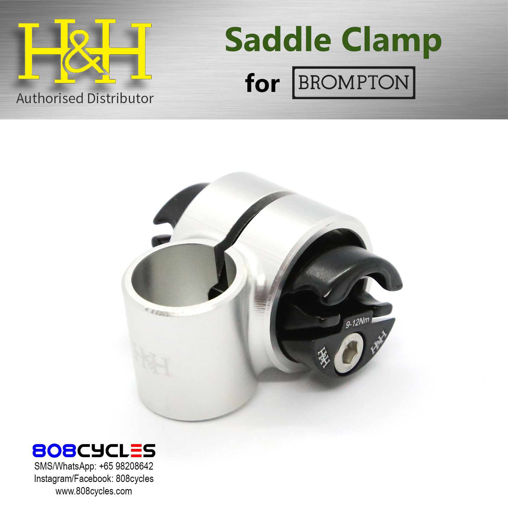 H&H Saddle Clamp for Brompton - Image 2