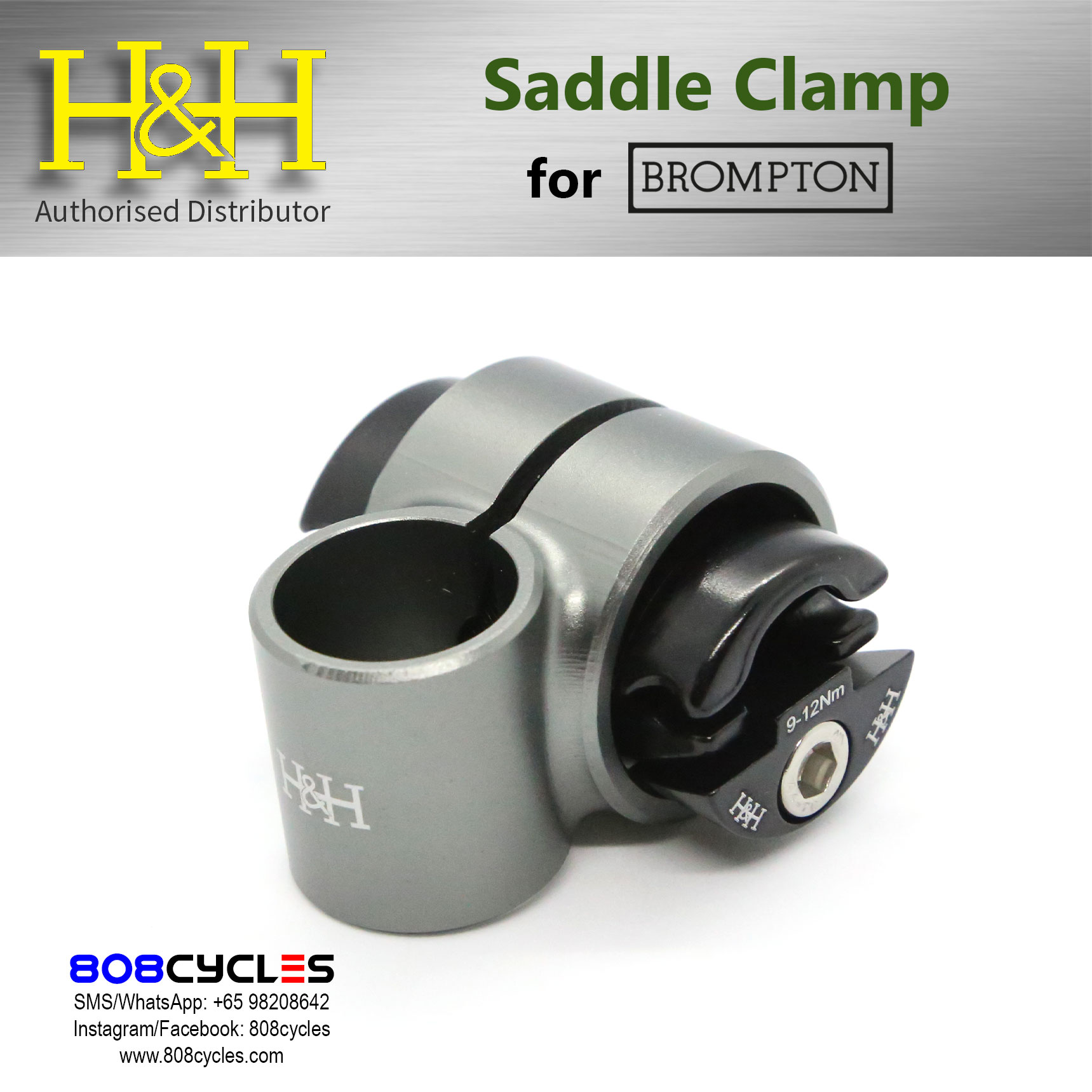 H&H Saddle Clamp for Brompton - Image 4