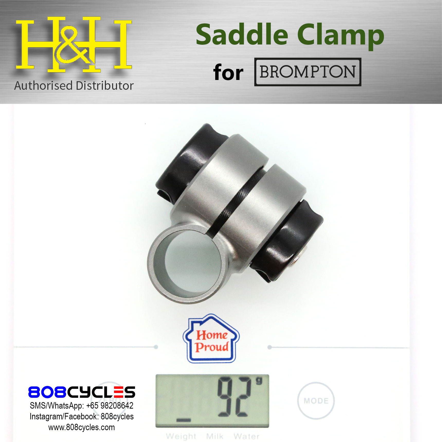 H&H Saddle Clamp for Brompton - Image 7