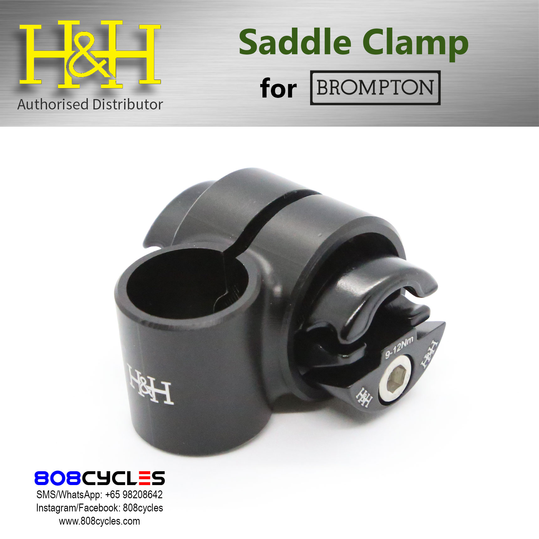 H&H Saddle Clamp for Brompton - Image 8