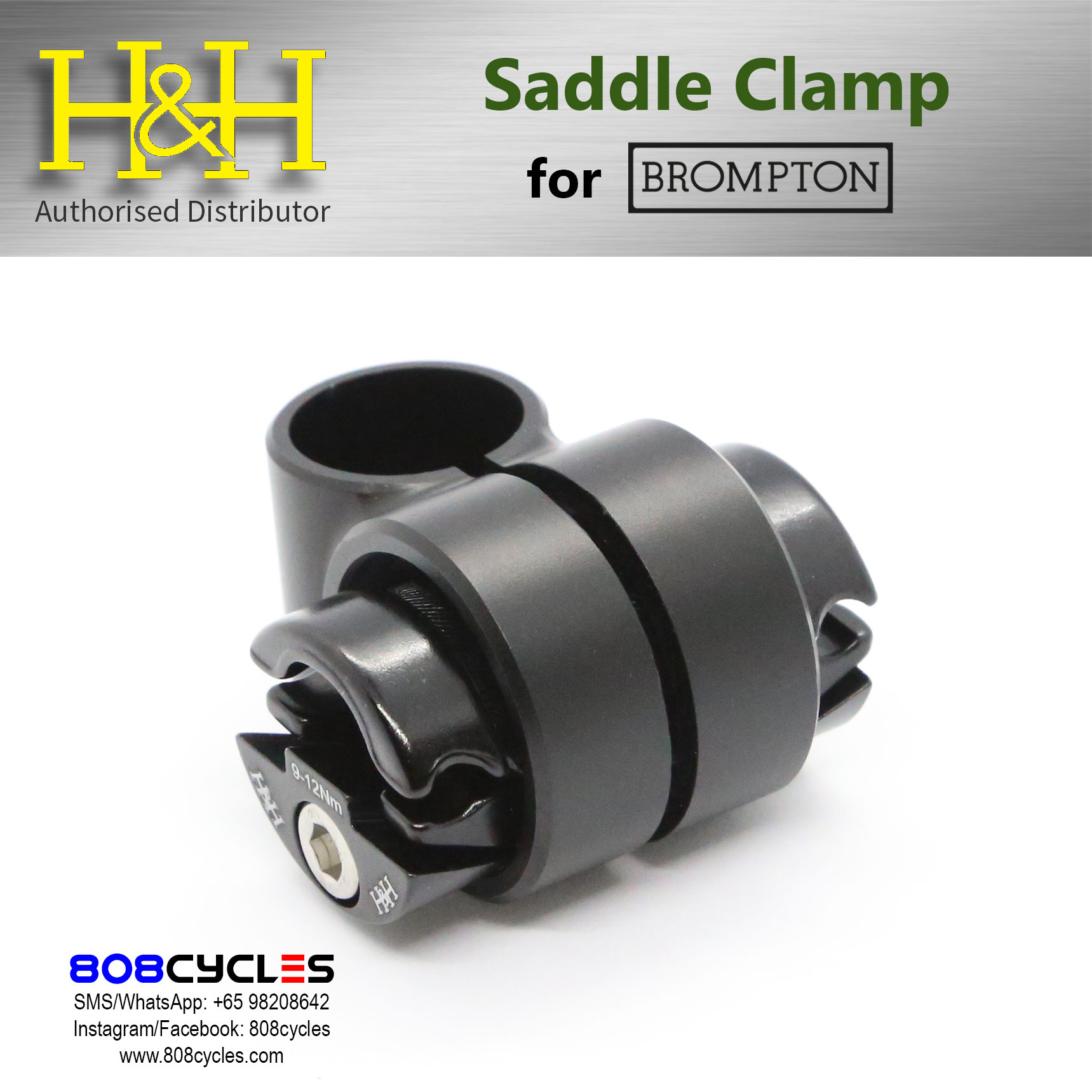 H&H Saddle Clamp for Brompton - Image 10