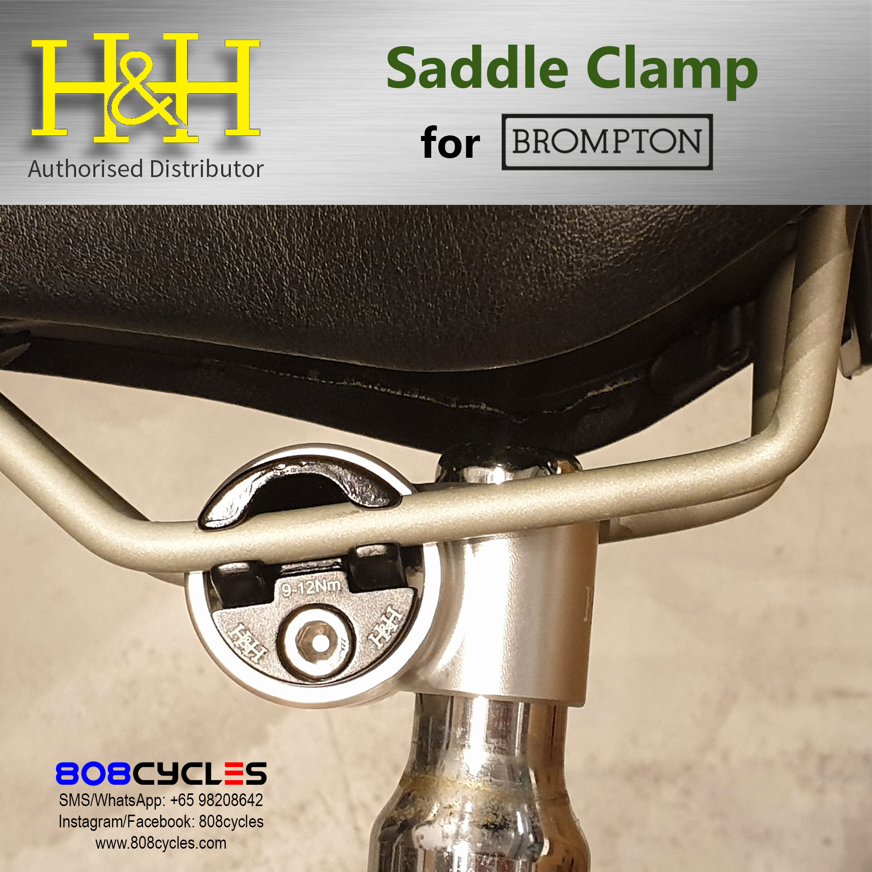 H&H Saddle Clamp for Brompton
