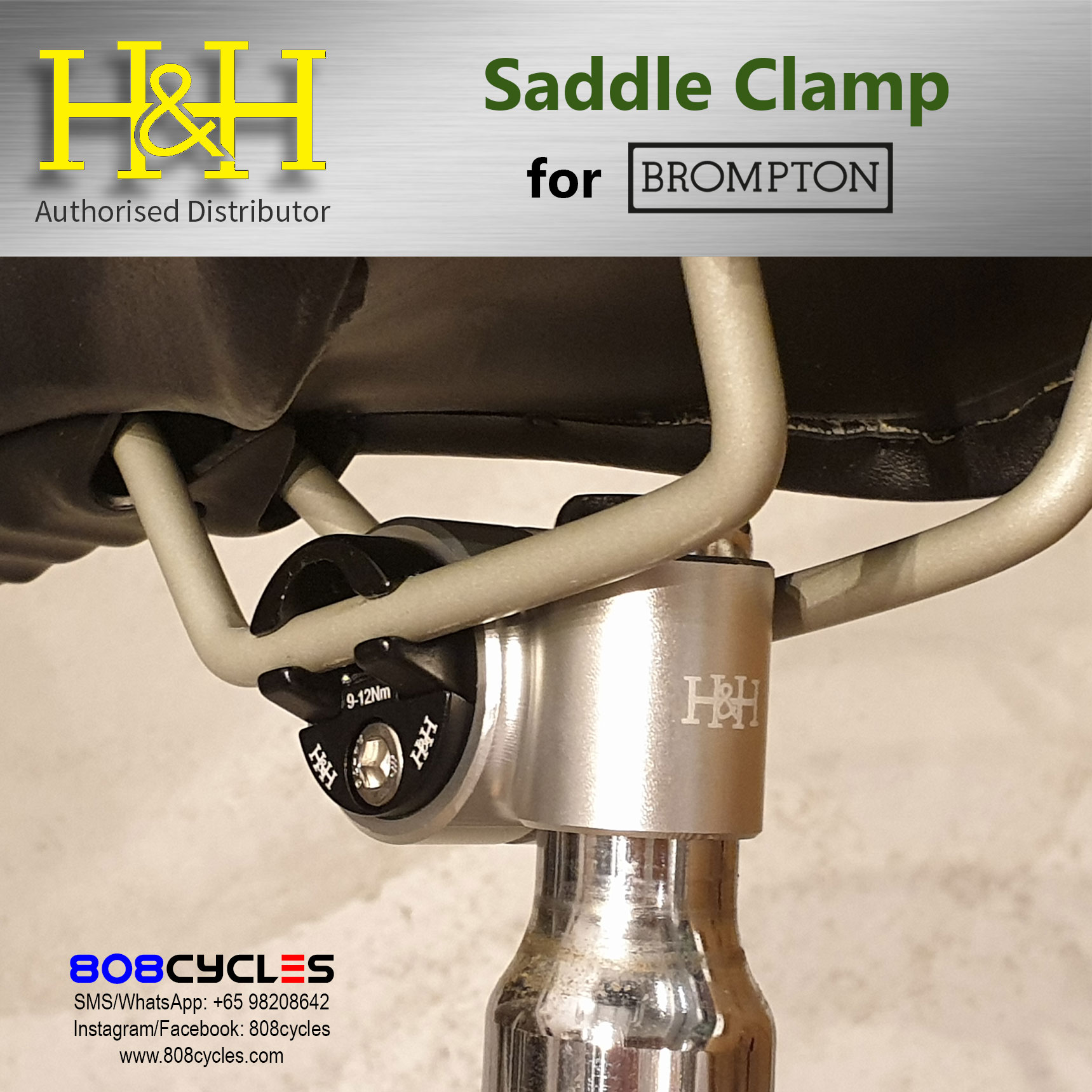 H&H Saddle Clamp for Brompton - Image 12