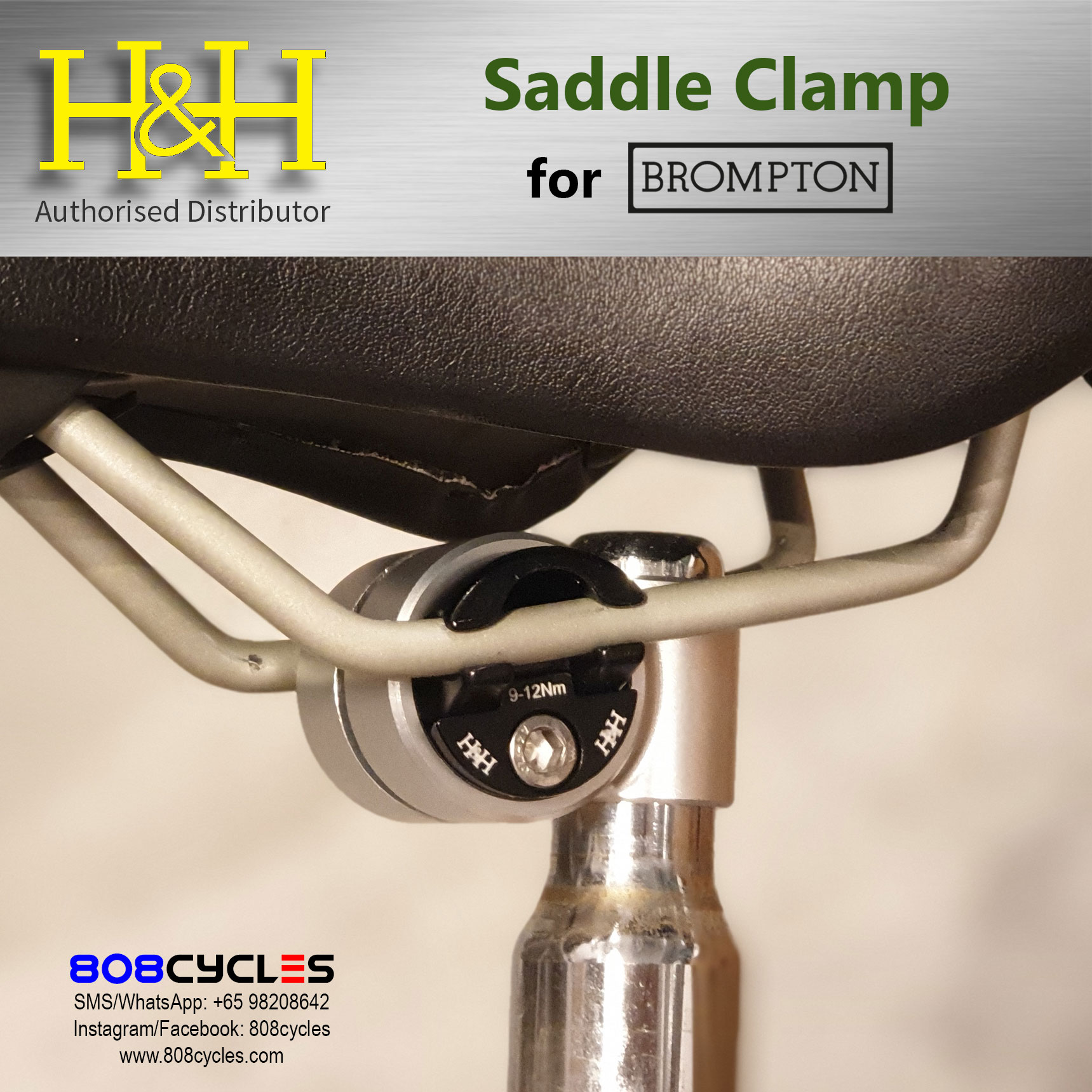 H&H Saddle Clamp for Brompton - Image 13