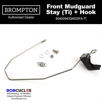 BROMPTON Front Mudguard Stay (Titanium) + Hook