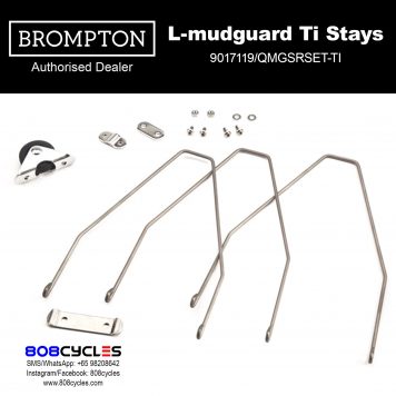 BROMPTON L-Mudguard Stay Set (Titanium)