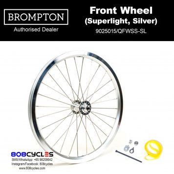 BROMPTON Front Wheel (Superlight, Silver)