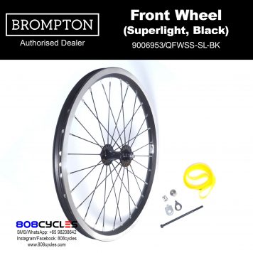BROMPTON Front Wheel (Superlight, Black)