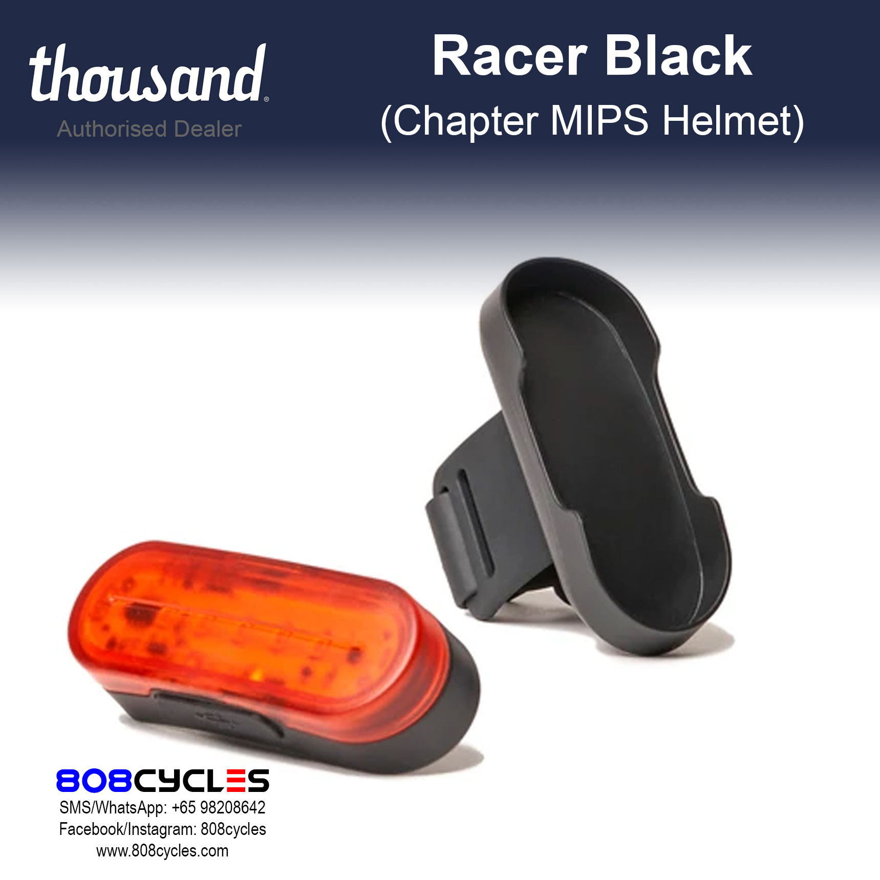 Thousand Chapter MIPS Bike Helmet – Racer Black - Image 9
