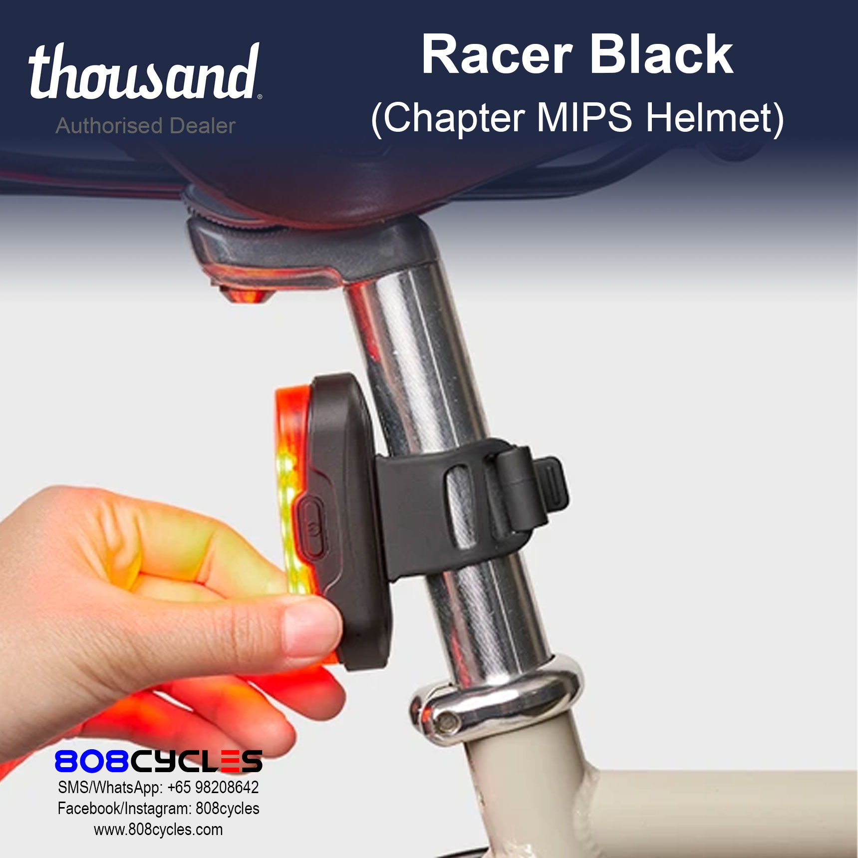 Thousand Chapter MIPS Bike Helmet – Racer Black - Image 12
