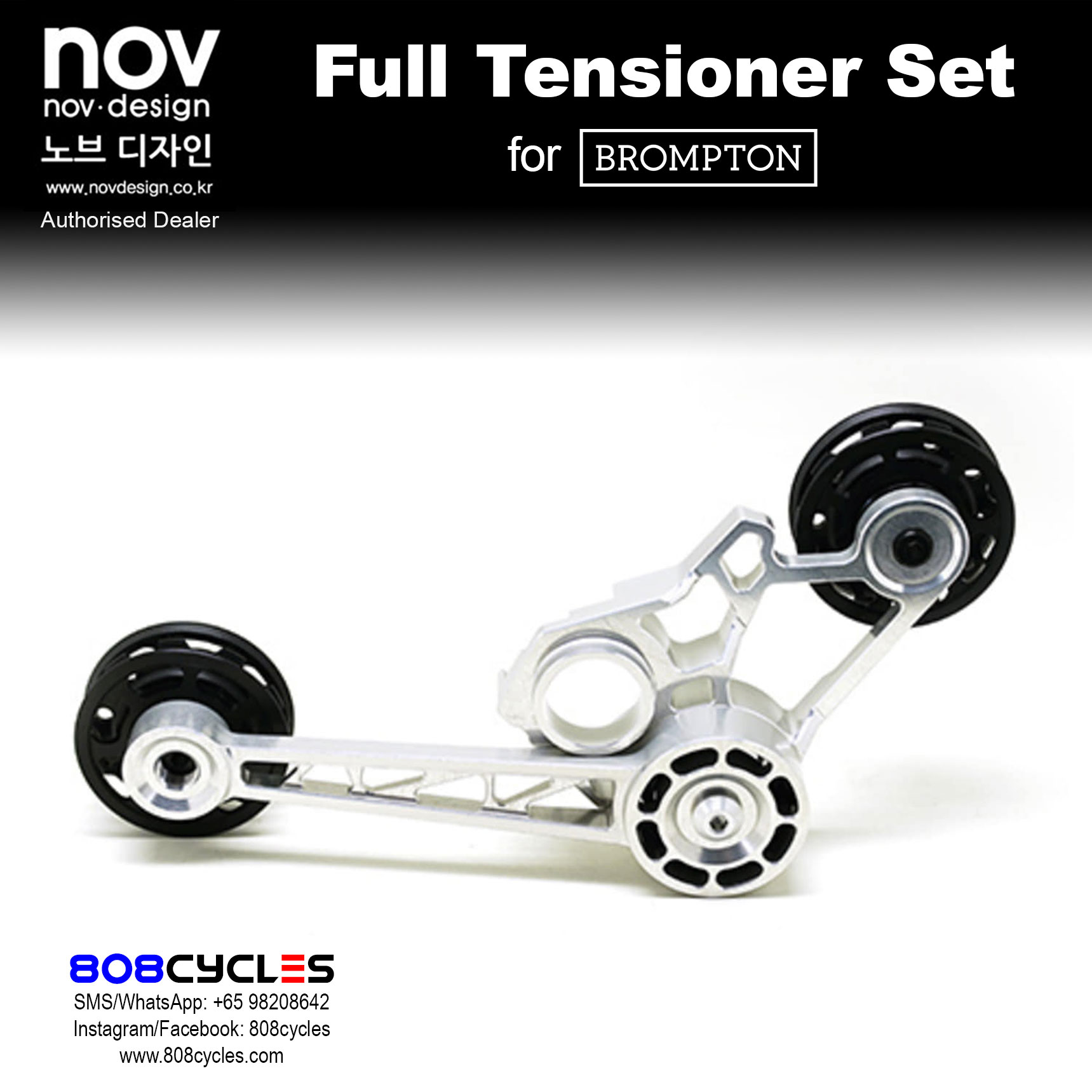 novdesign Chain Tensioner Set for Brompton - Image 2