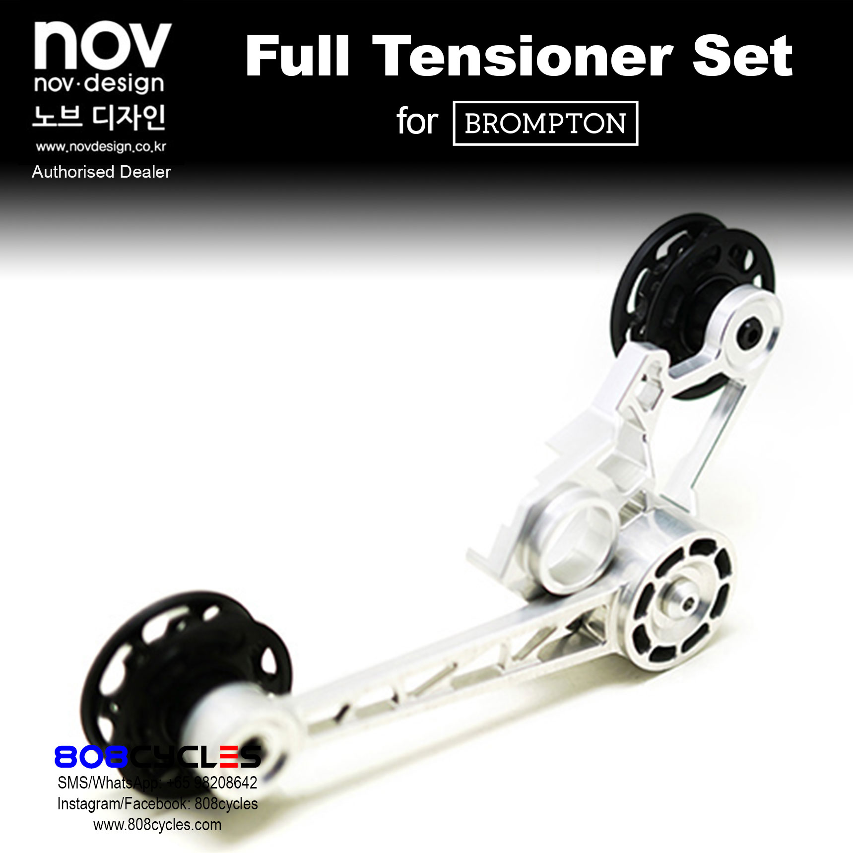 novdesign Chain Tensioner Set for Brompton - Image 3