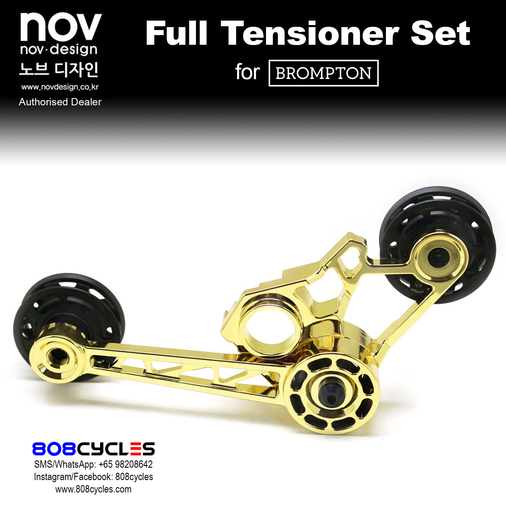 novdesign Chain Tensioner Set for Brompton