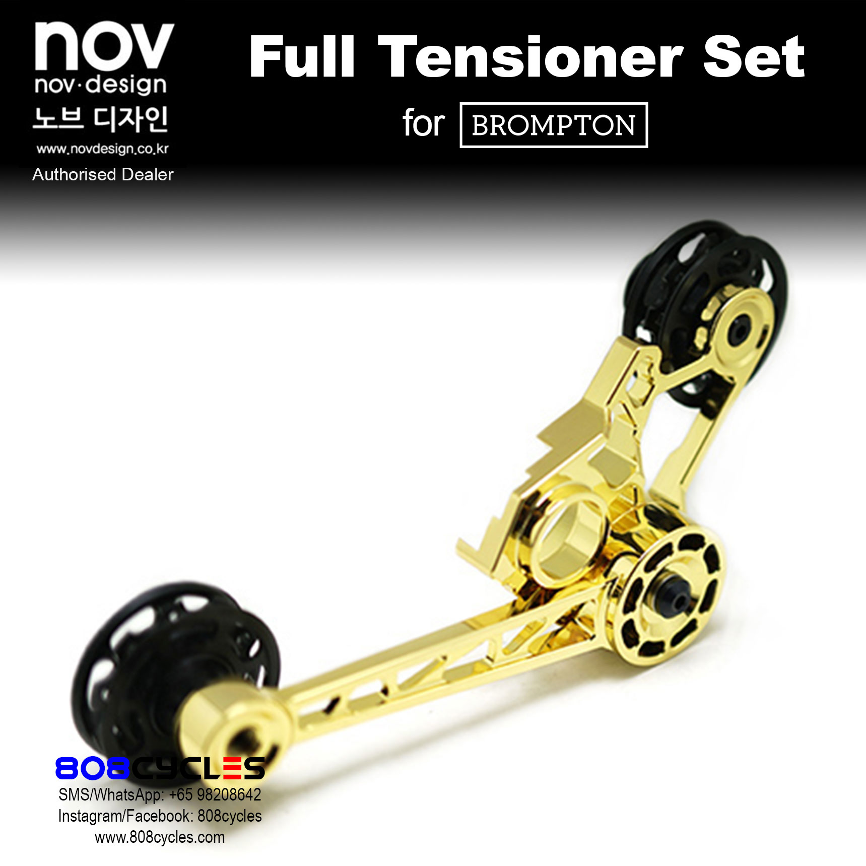novdesign Chain Tensioner Set for Brompton - Image 7