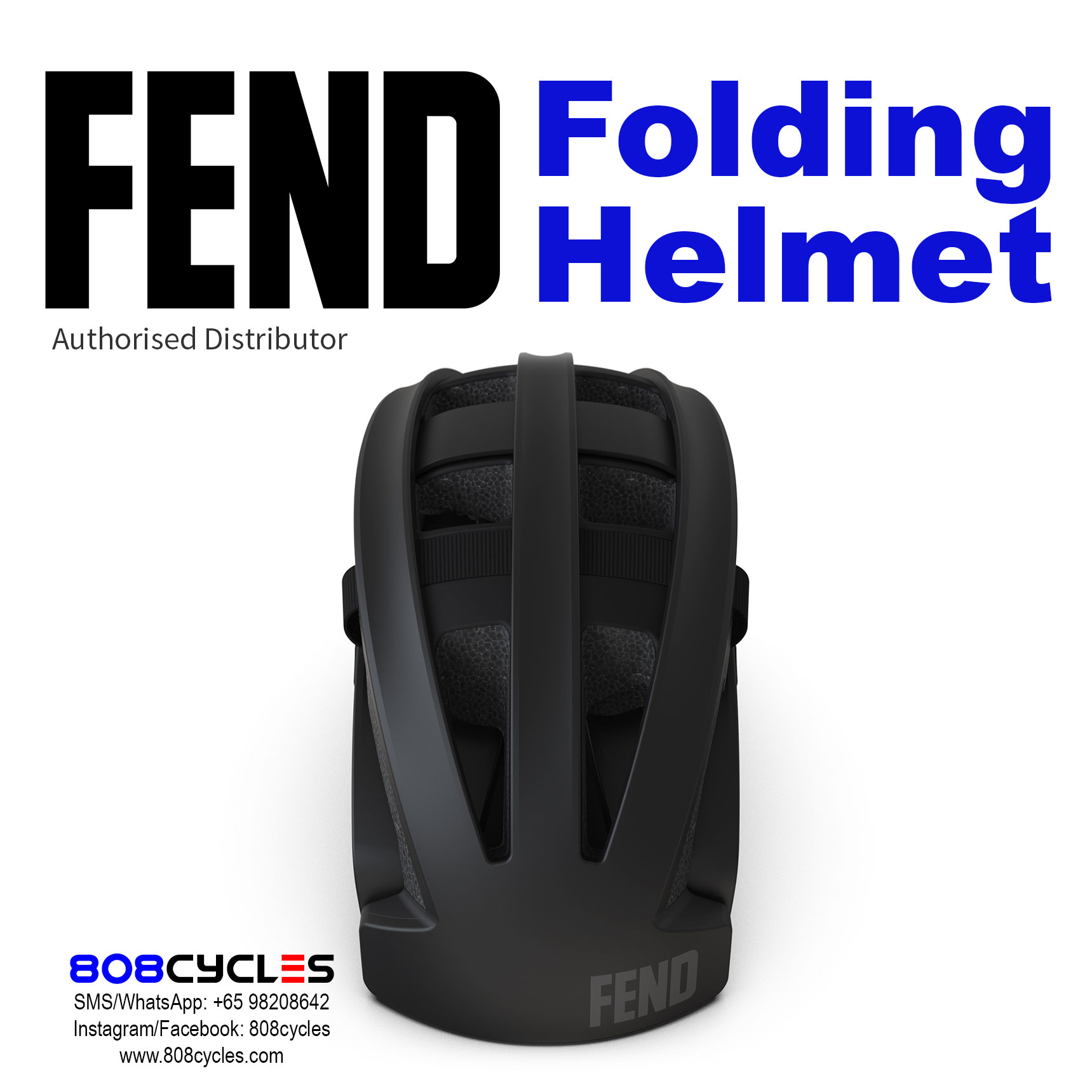 FEND Folding Helmet (Black)